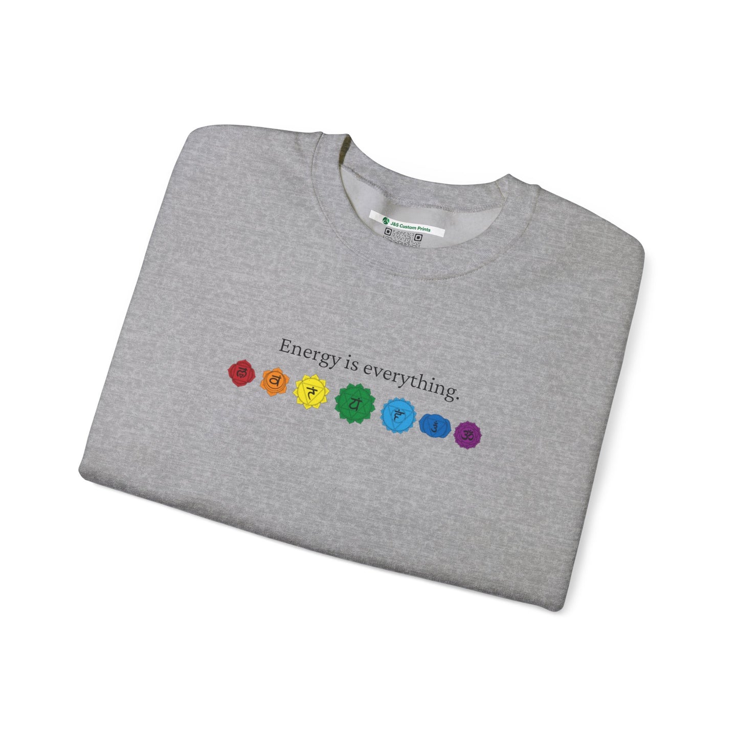 Energy is Everything -- Chakras (Adult Unisex Crewneck Sweatshirt)