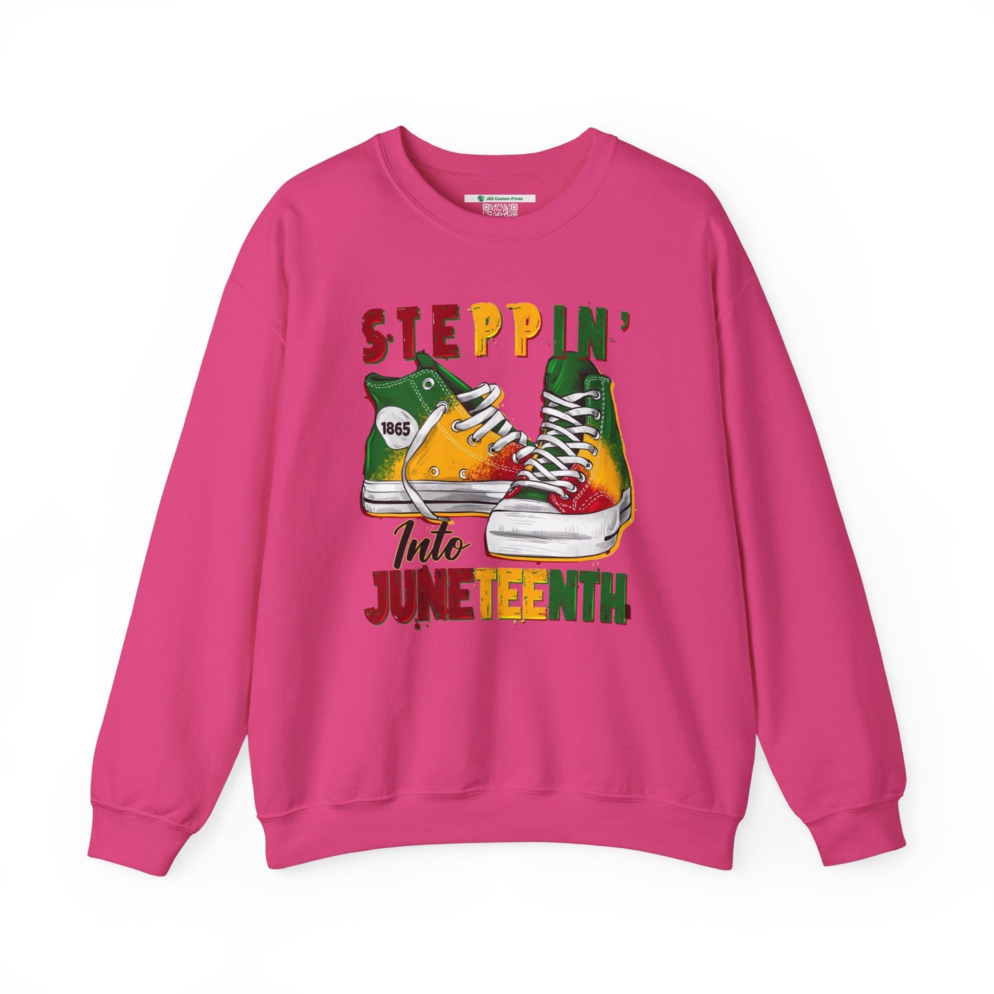 Steppin' Into Juneteenth (Adult Unisex Crewneck Sweatshirt)