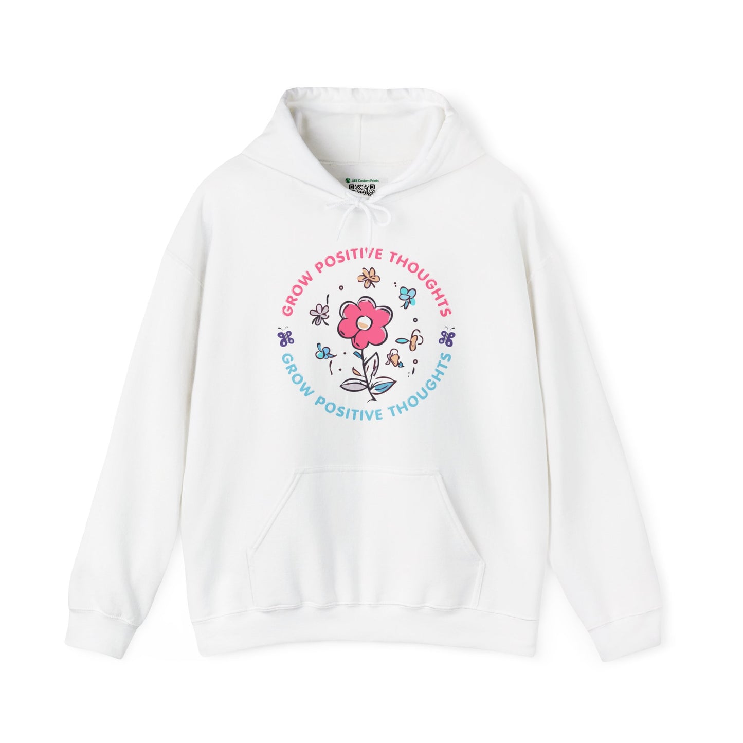 Grow Positive Thoughts (Adult Unisex Hooded Sweatshirt)