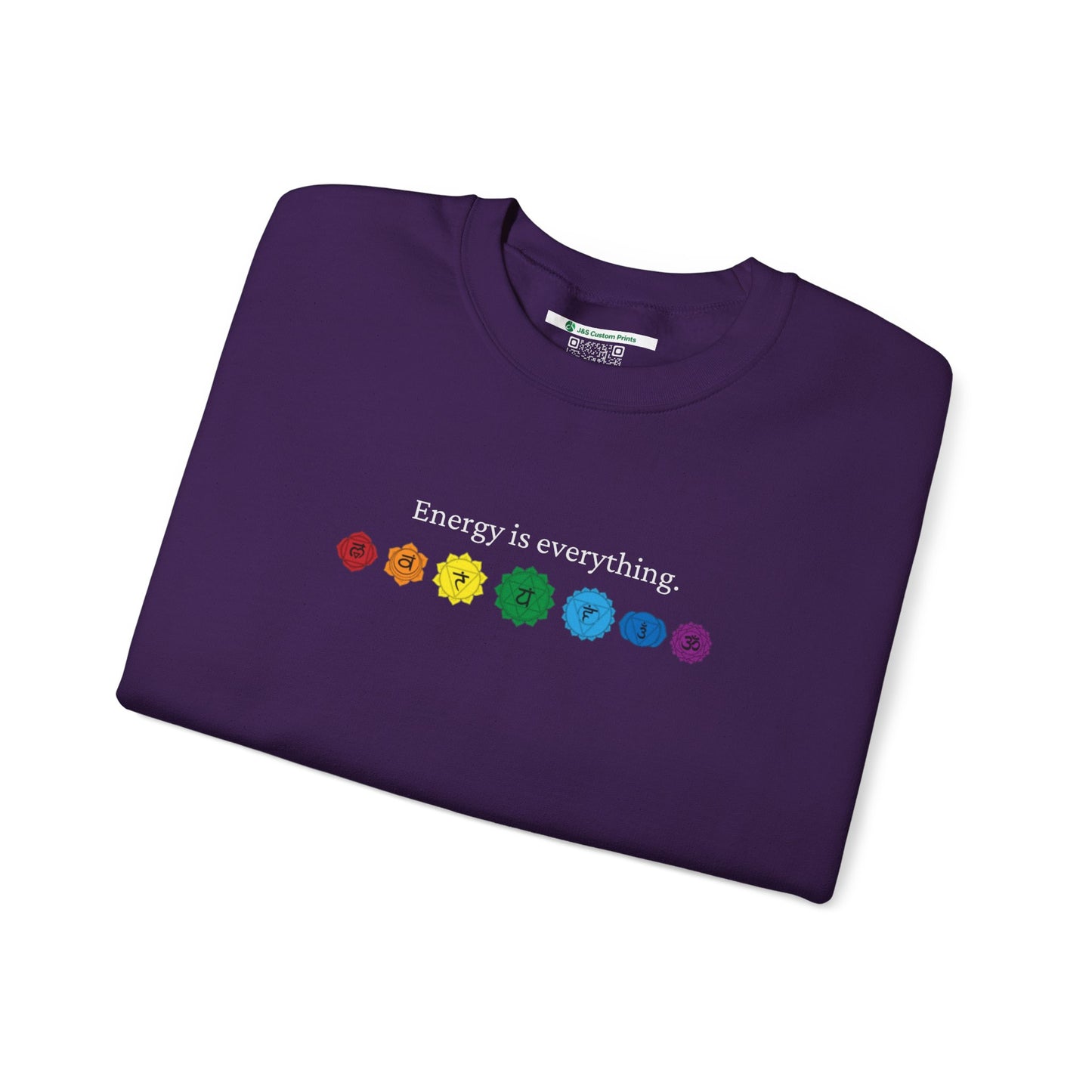 Energy is Everything -- Chakras (Adult Unisex Crewneck Sweatshirt)