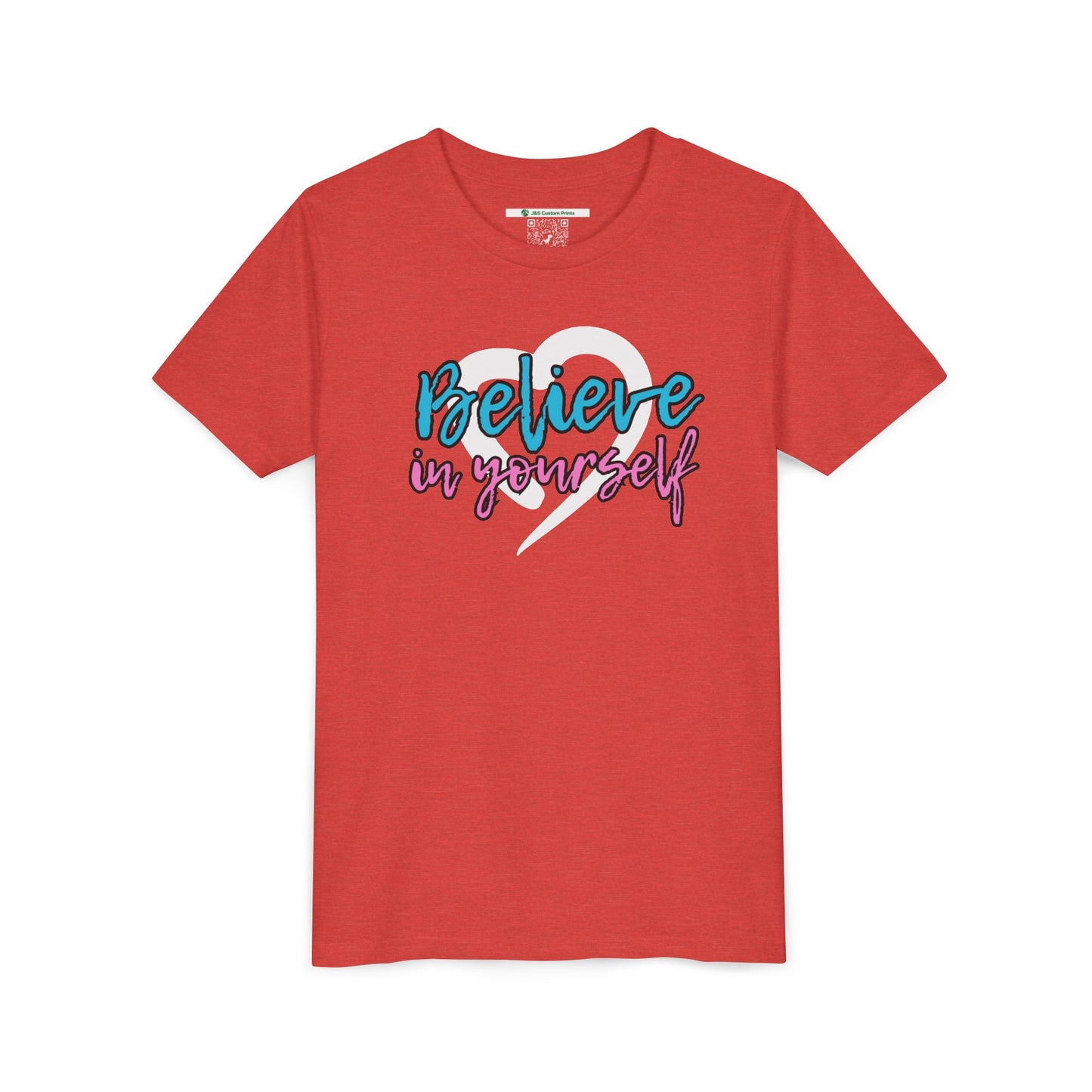 Believe In Yourself -- Blue/Pink (Youth Unisex Tee)