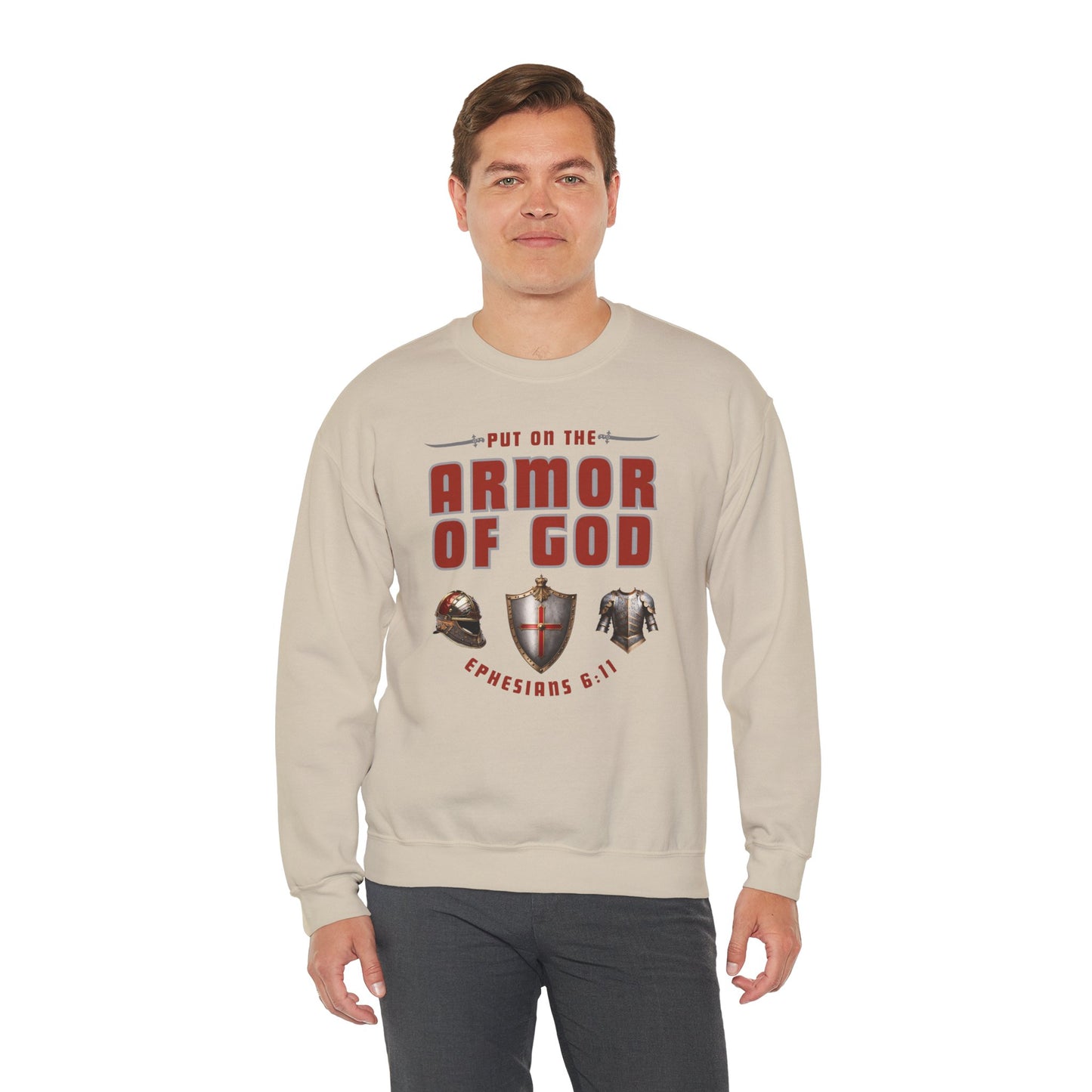 Armor Of God (Adult Unisex Crewneck Sweatshirt)