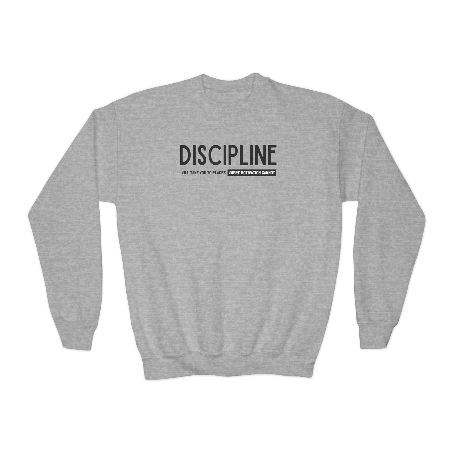Discipline (Youth Unisex Crewneck Sweatshirt)