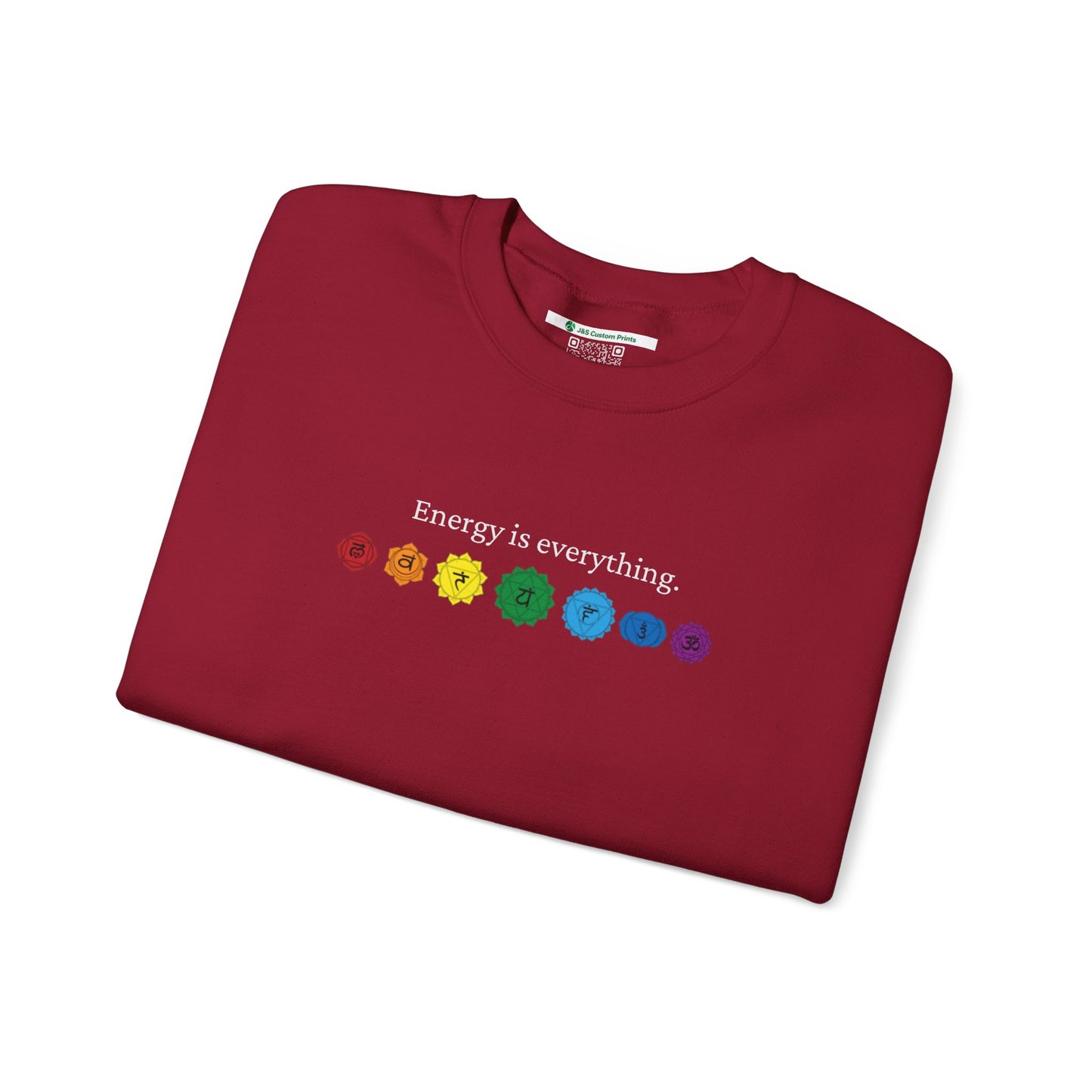 Energy is Everything -- Chakras (Adult Unisex Crewneck Sweatshirt)