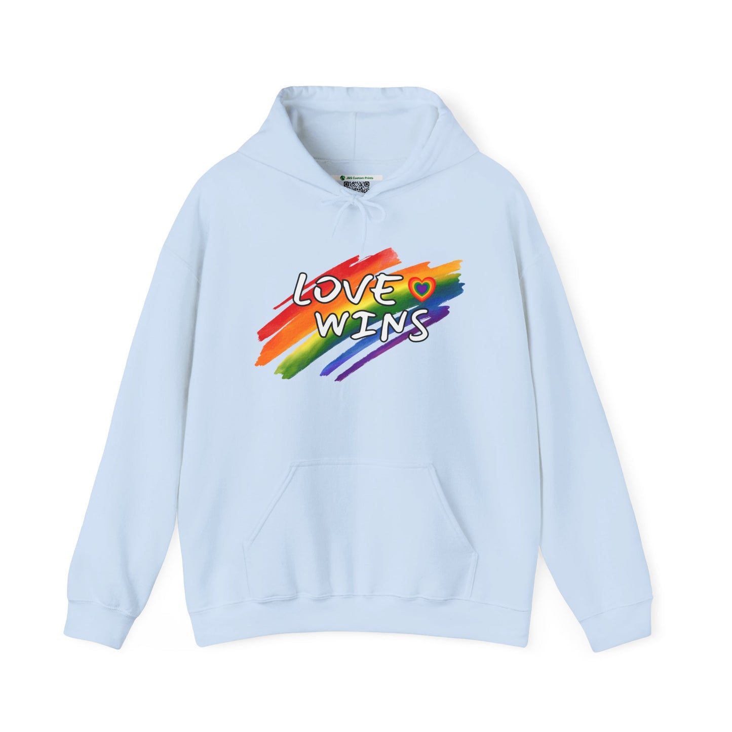 LGBTQ+ "Love Wins" (Adult Unisex Hooded Sweatshirt)