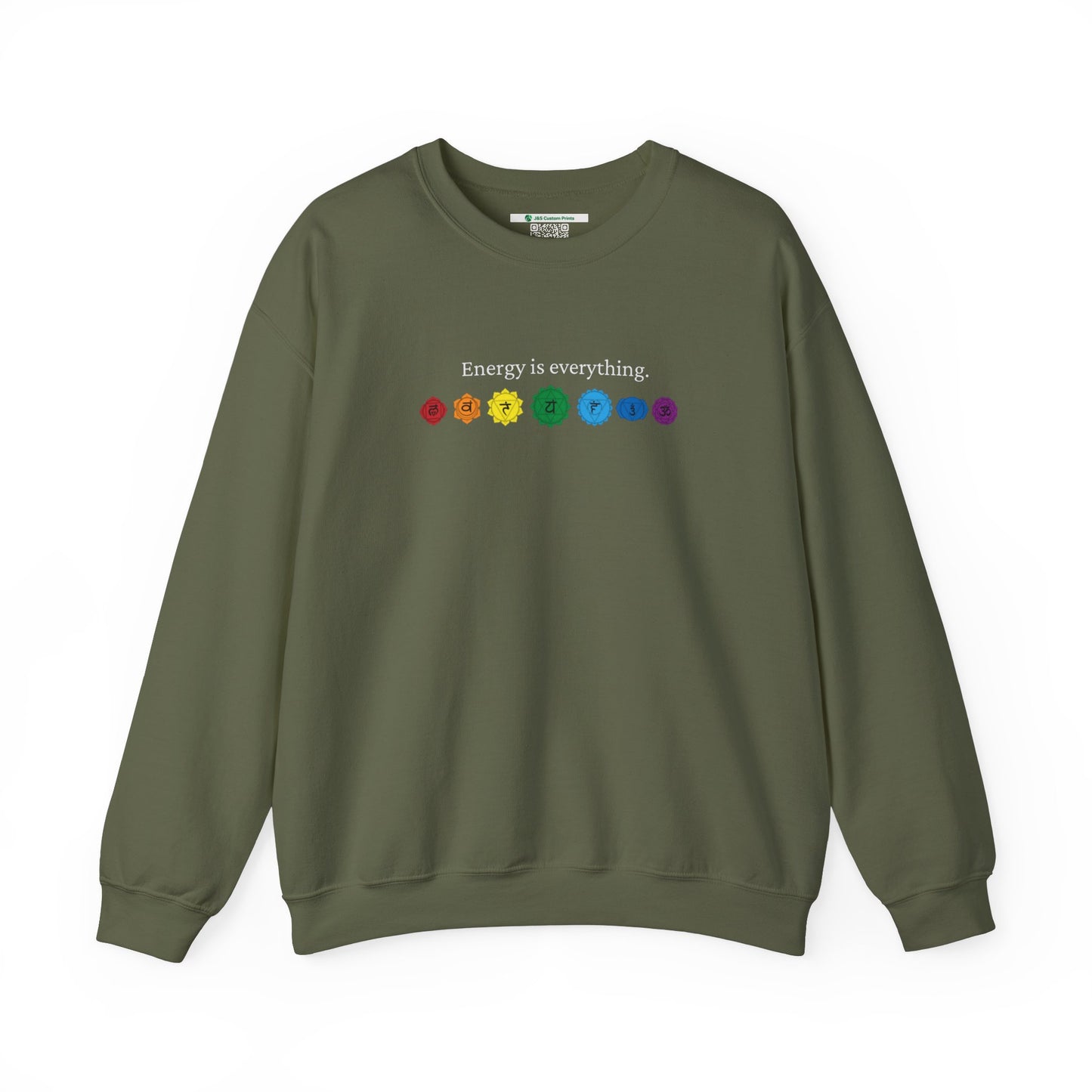 Energy is Everything -- Chakras (Adult Unisex Crewneck Sweatshirt)