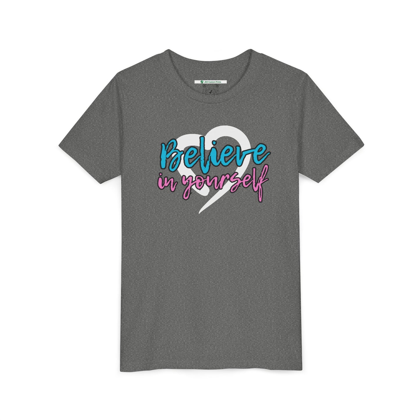 Believe In Yourself -- Blue/Pink (Youth Unisex Tee)