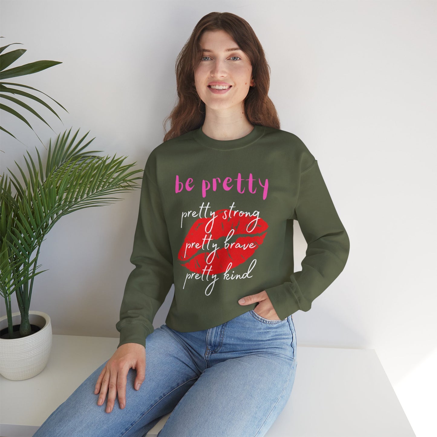 Be Pretty (Adult Unisex Crewneck Sweatshirt)