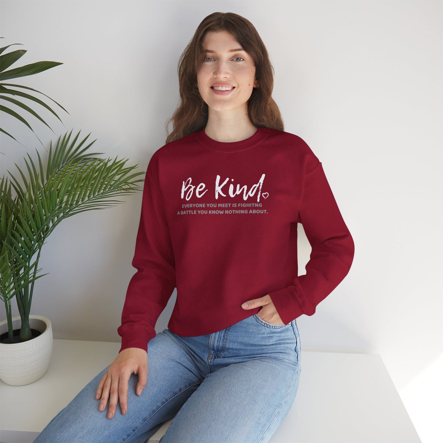 Be Kind (Adult Unisex Crewneck Sweatshirt)