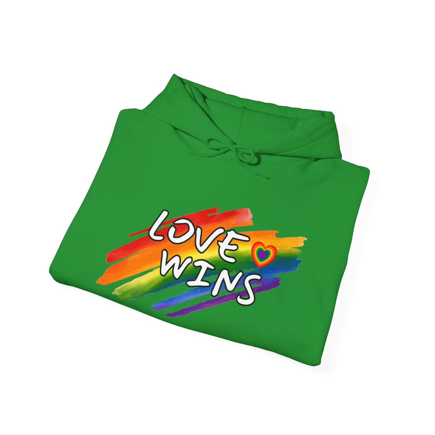 LGBTQ+ "Love Wins" (Adult Unisex Hooded Sweatshirt)