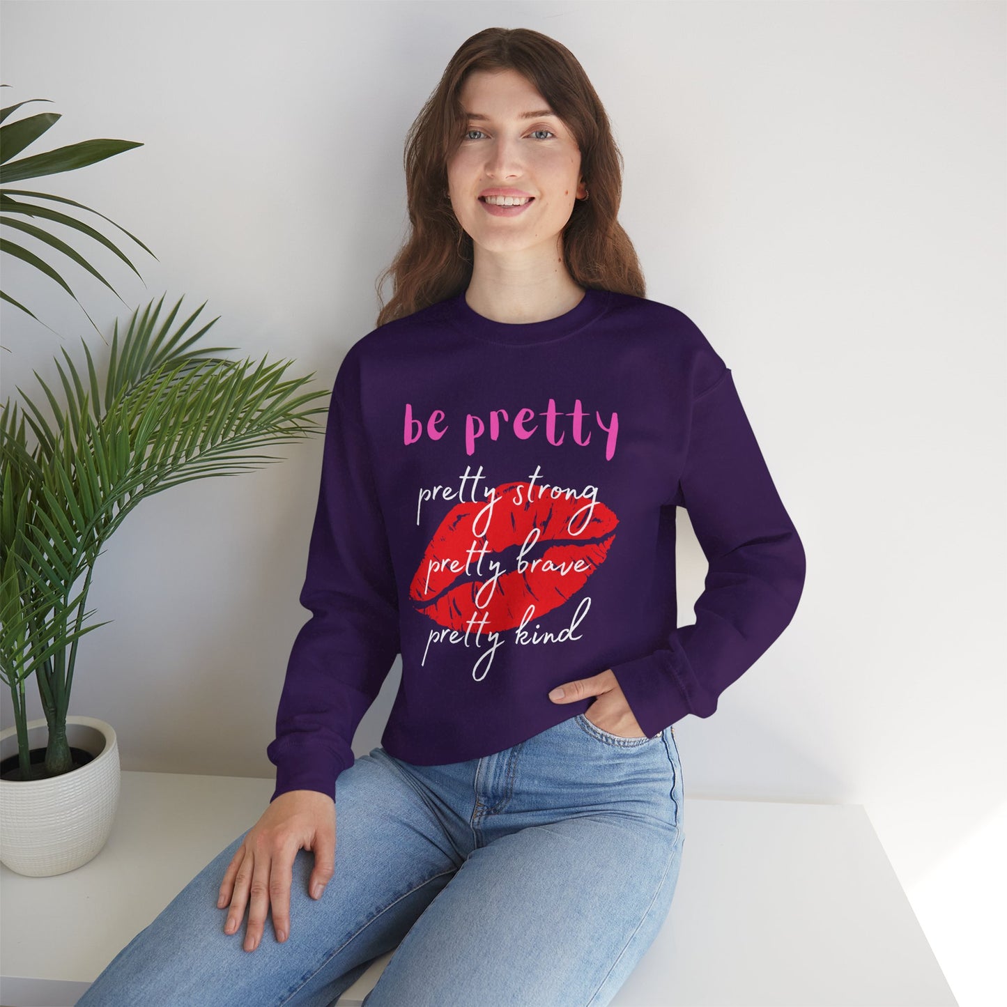 Be Pretty (Adult Unisex Crewneck Sweatshirt)