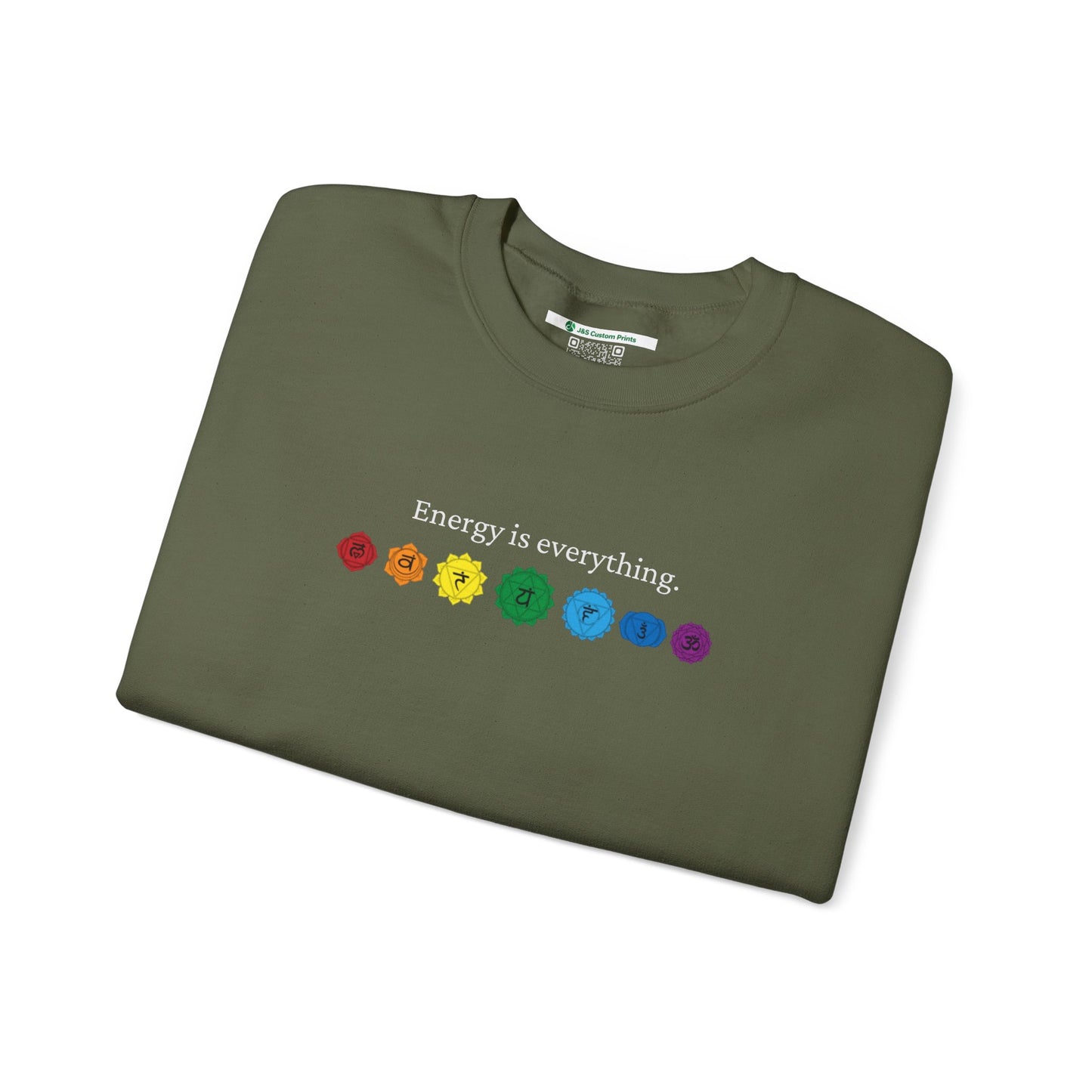 Energy is Everything -- Chakras (Adult Unisex Crewneck Sweatshirt)