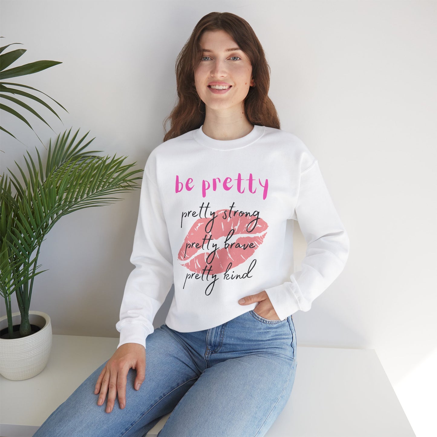 Be Pretty (Adult Unisex Crewneck Sweatshirt)