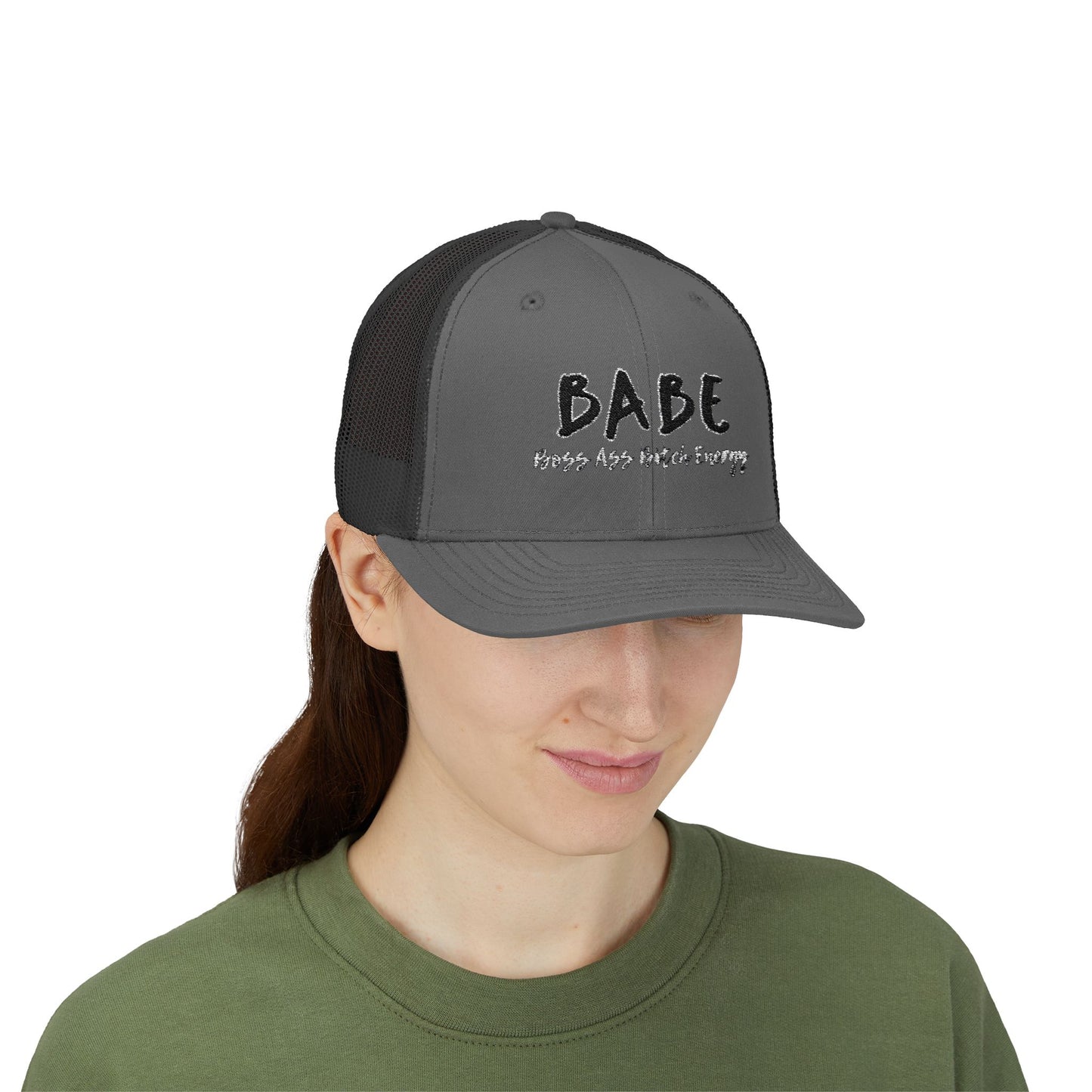 BABE (Embroidered Snapback Trucker Hat)
