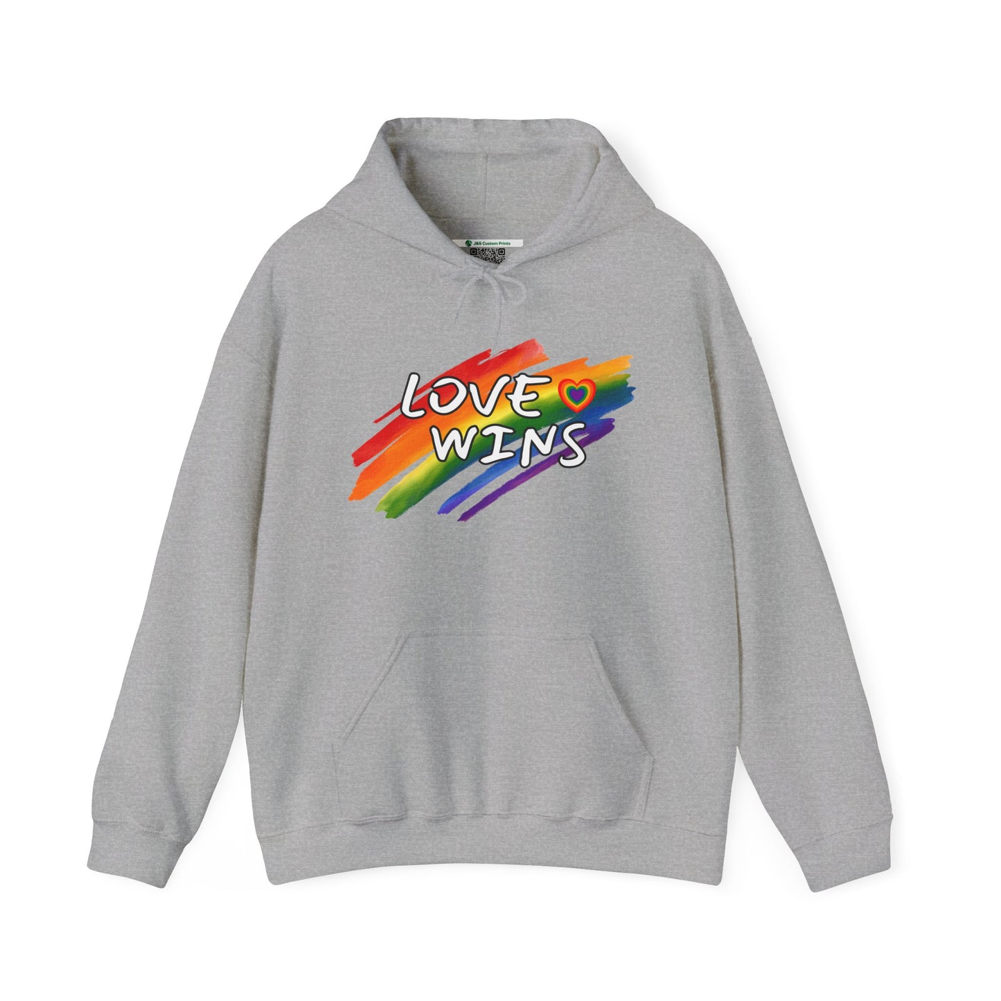LGBTQ+ "Love Wins" (Adult Unisex Hooded Sweatshirt)