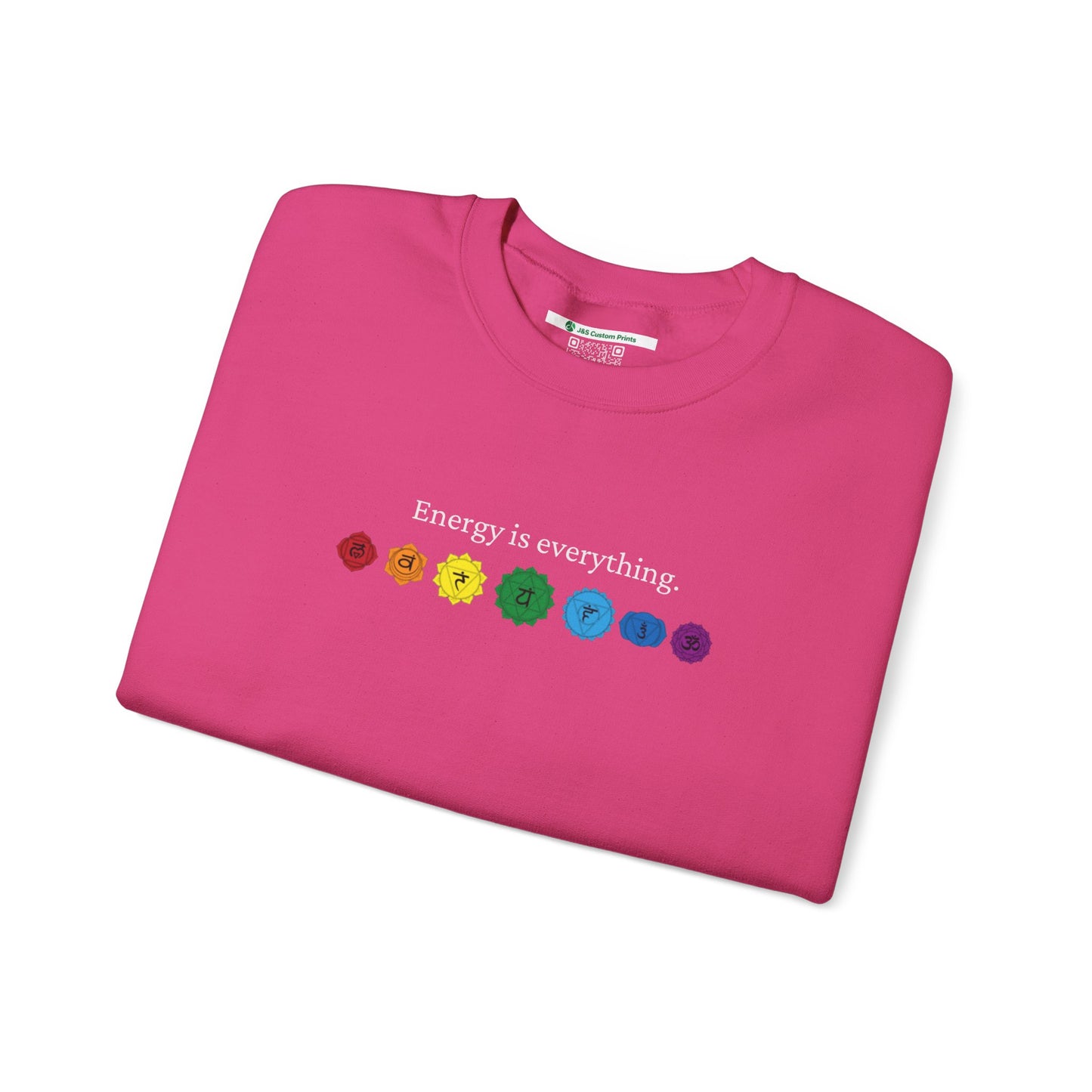 Energy is Everything -- Chakras (Adult Unisex Crewneck Sweatshirt)