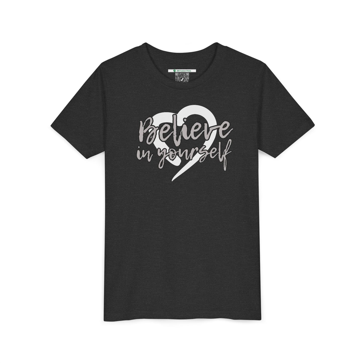 Believe In Yourself -- Gray (Youth Unisex Tee)