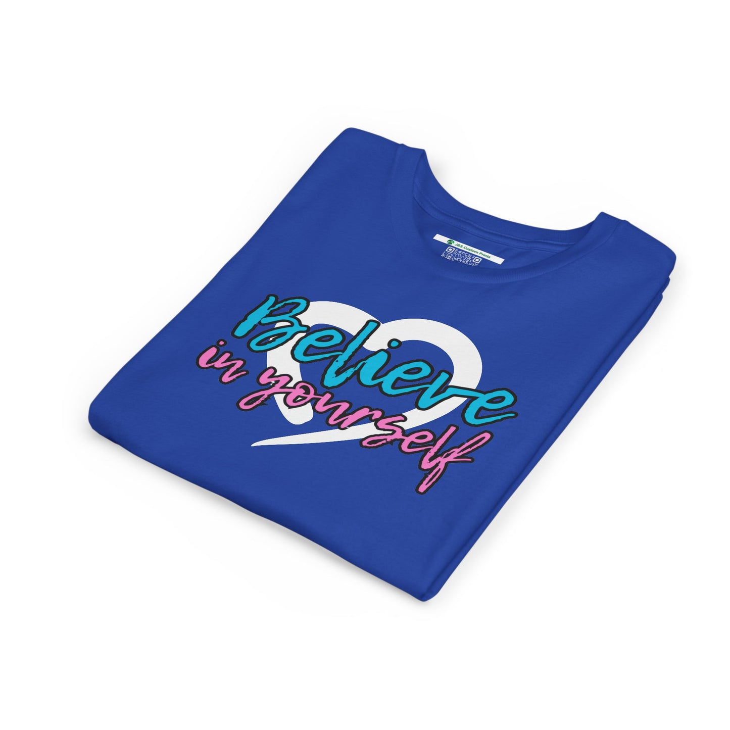 Believe In Yourself -- Blue/Pink (Youth Unisex Tee)