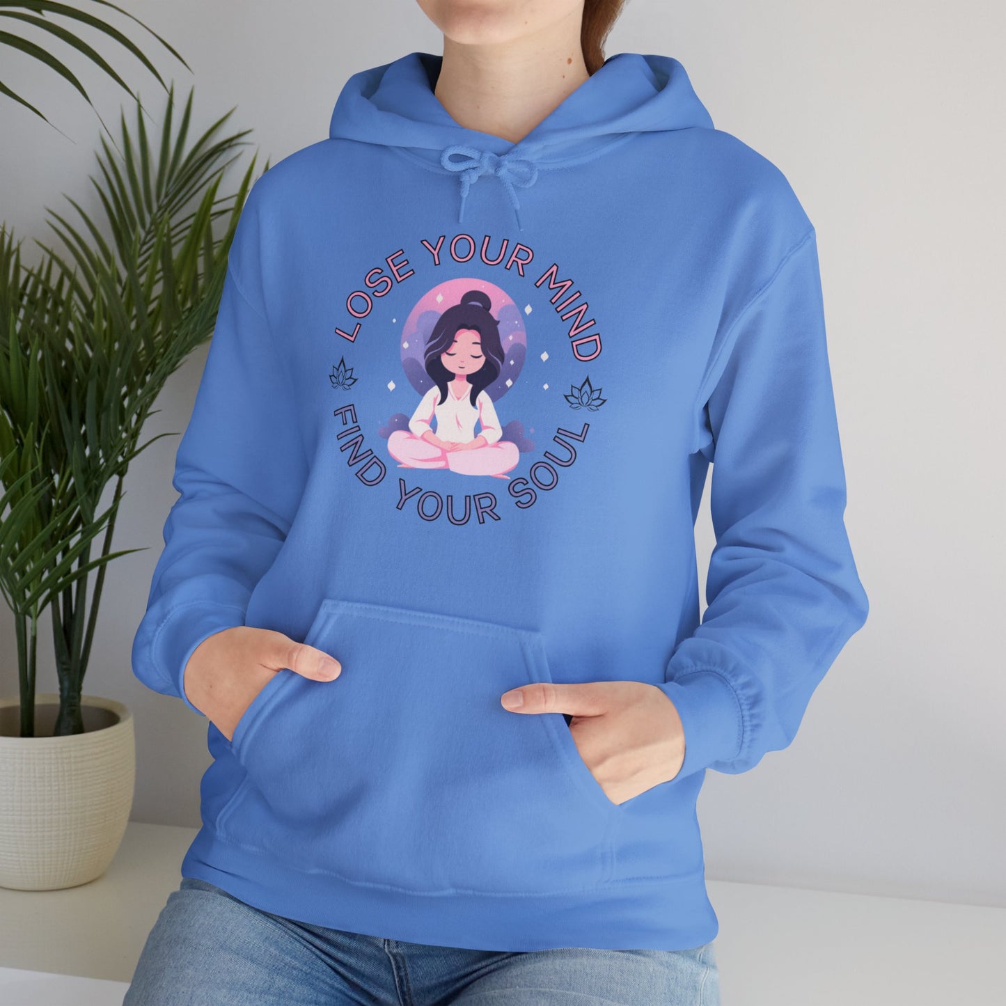 Mindful Awareness -- Meditation (Adult Unisex Hooded Sweatshirt)
