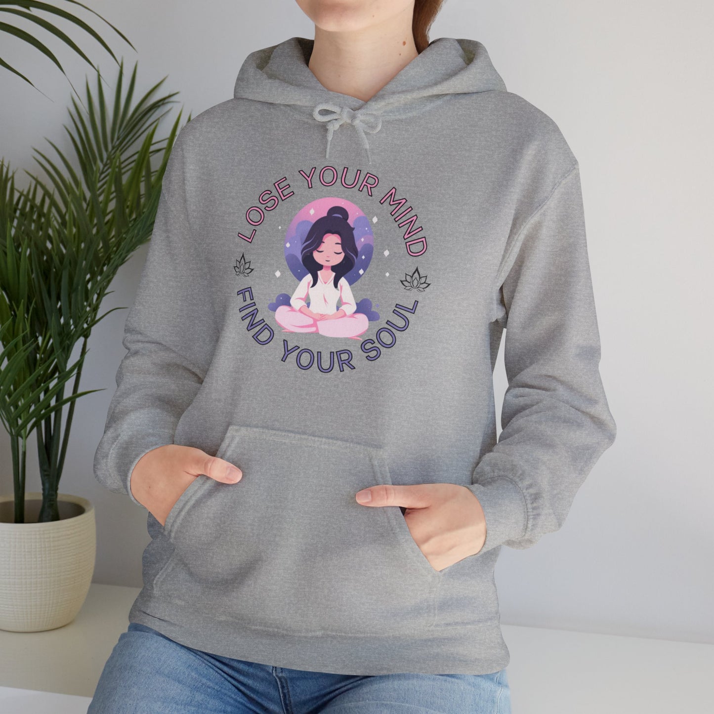 Mindful Awareness -- Meditation (Adult Unisex Hooded Sweatshirt)