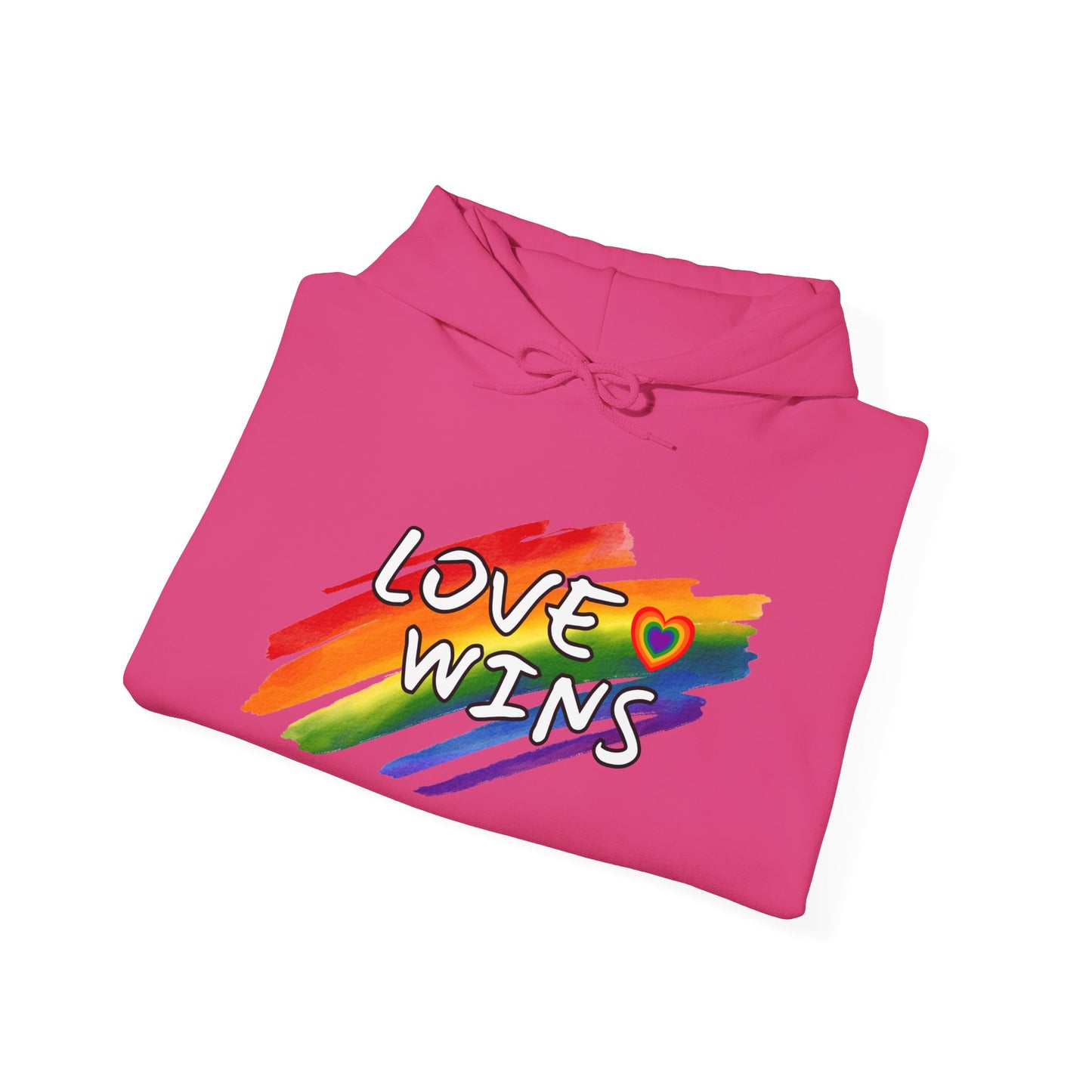 LGBTQ+ "Love Wins" (Adult Unisex Hooded Sweatshirt)