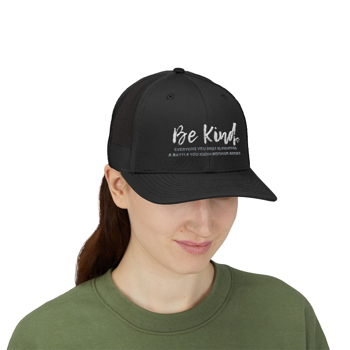Be Kind (Embroidered Snapback Trucker Hat)