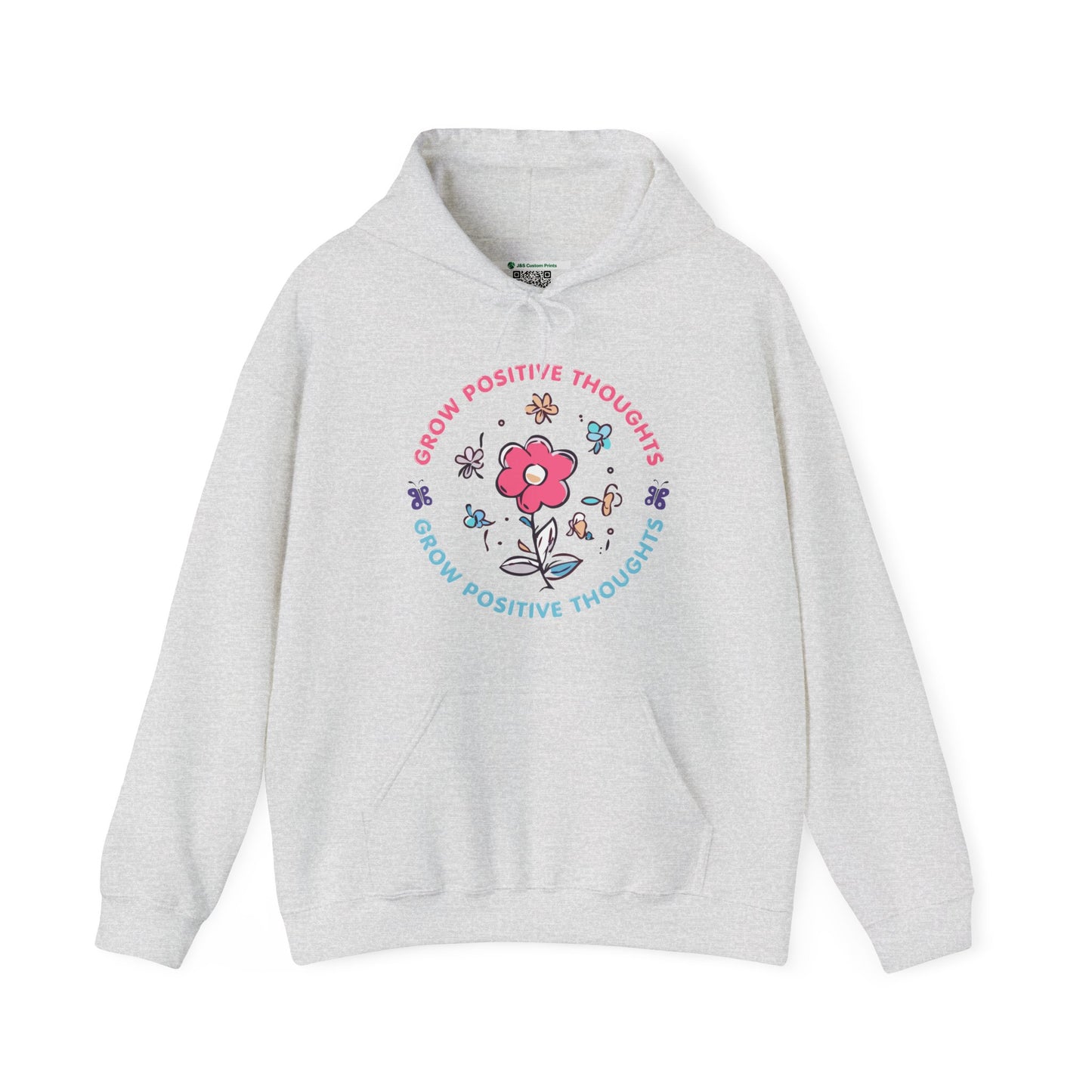 Grow Positive Thoughts (Adult Unisex Hooded Sweatshirt)