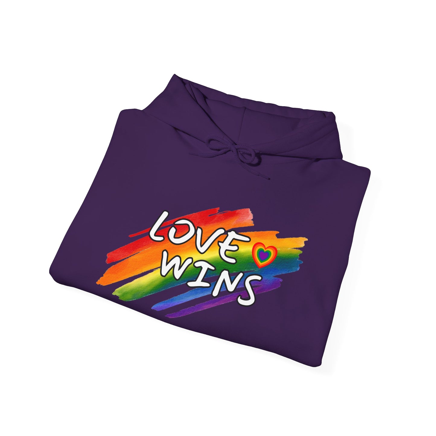 LGBTQ+ "Love Wins" (Adult Unisex Hooded Sweatshirt)
