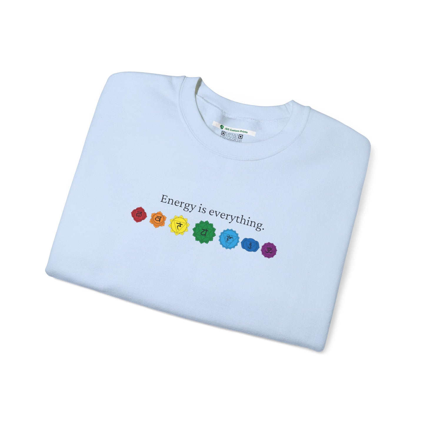 Energy is Everything -- Chakras (Adult Unisex Crewneck Sweatshirt)
