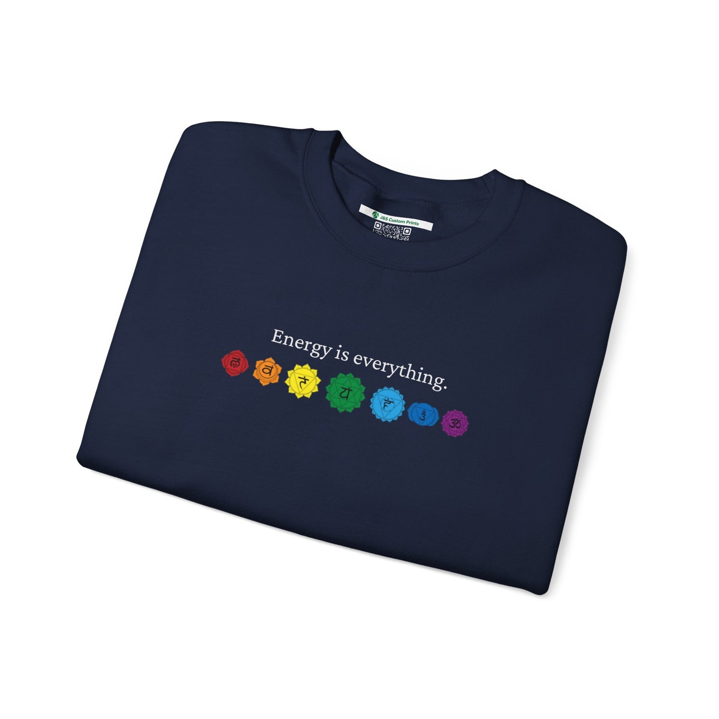 Energy is Everything -- Chakras (Adult Unisex Crewneck Sweatshirt)