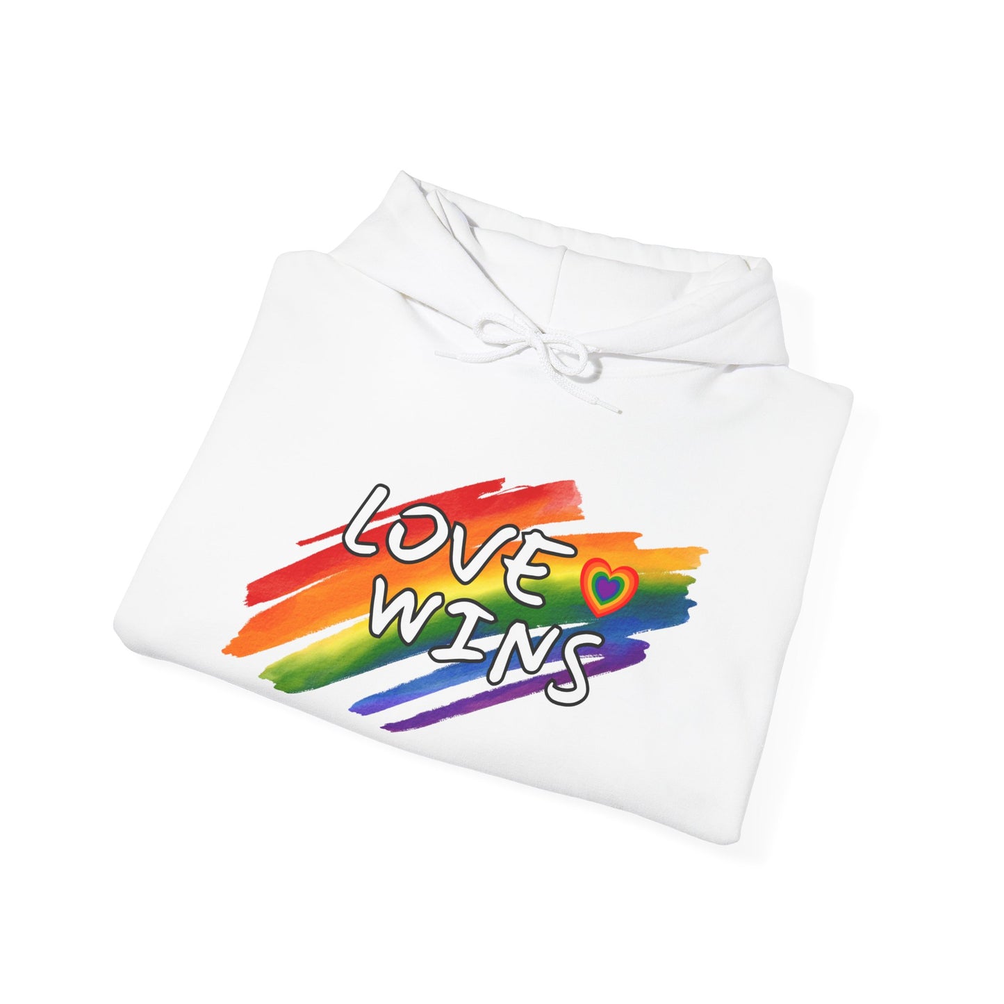 LGBTQ+ "Love Wins" (Adult Unisex Hooded Sweatshirt)