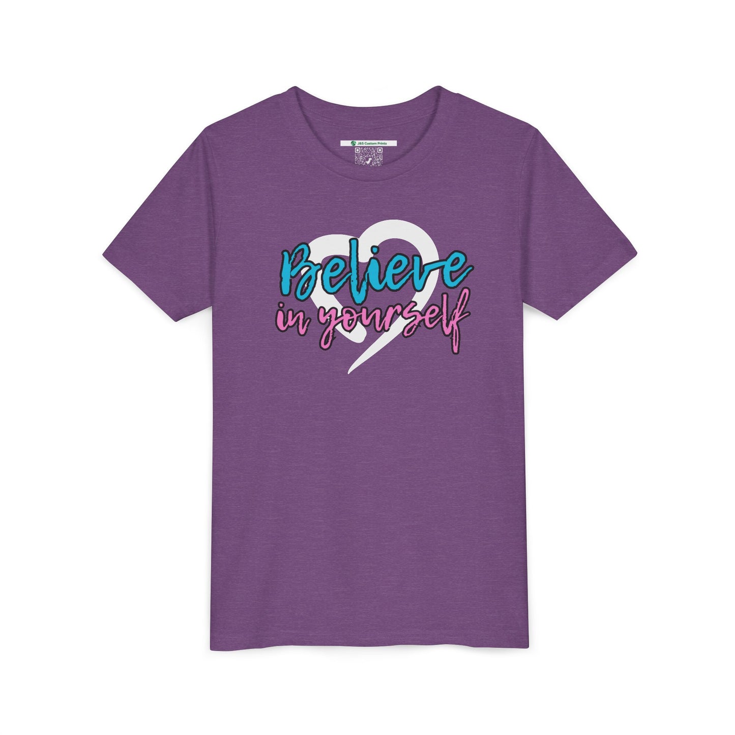 Believe In Yourself -- Blue/Pink (Youth Unisex Tee)