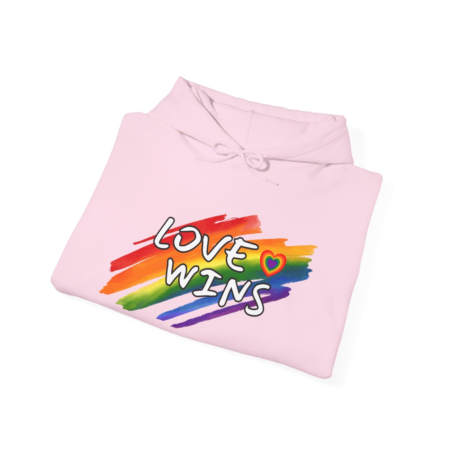 LGBTQ+ "Love Wins" (Adult Unisex Hooded Sweatshirt)