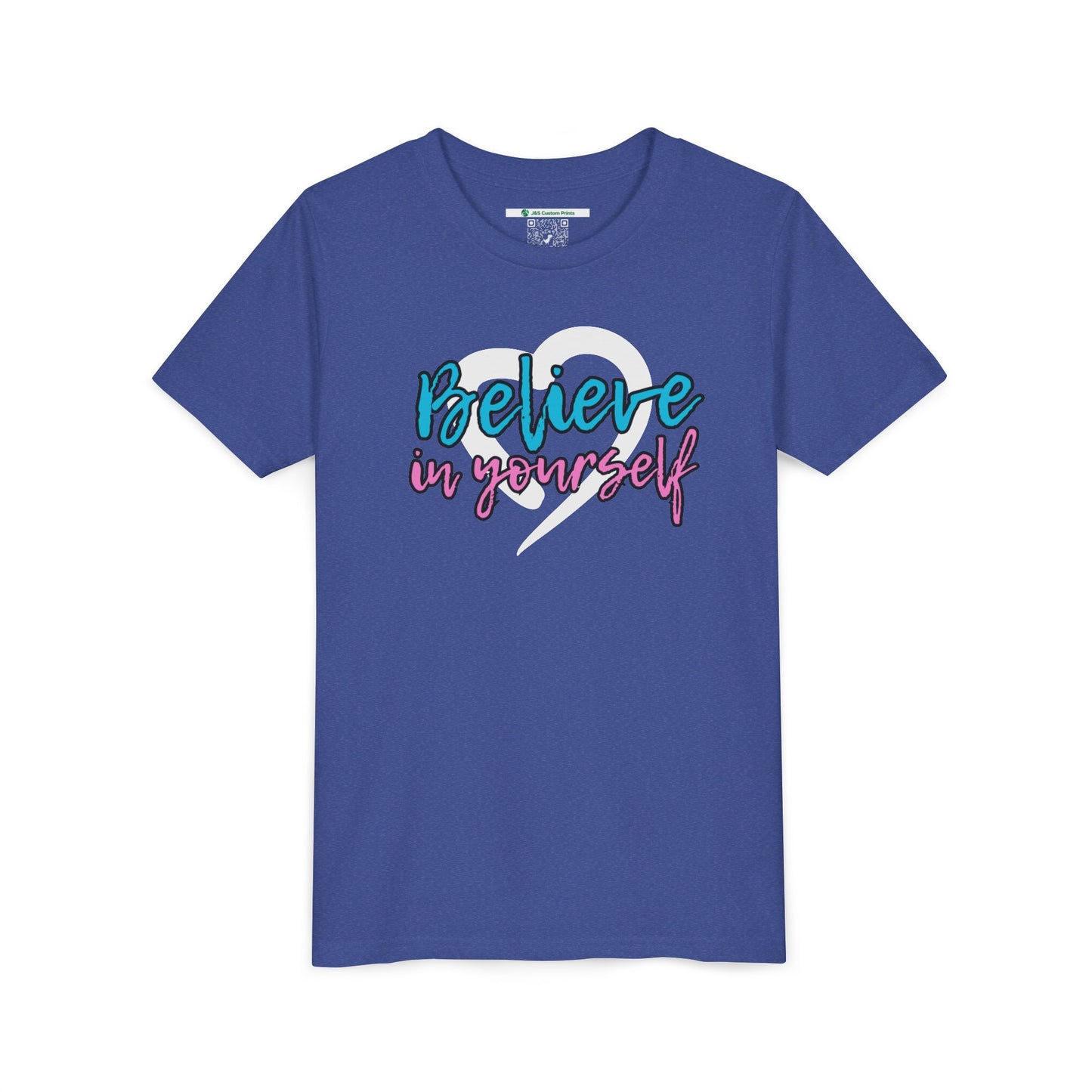 Believe In Yourself -- Blue/Pink (Youth Unisex Tee)