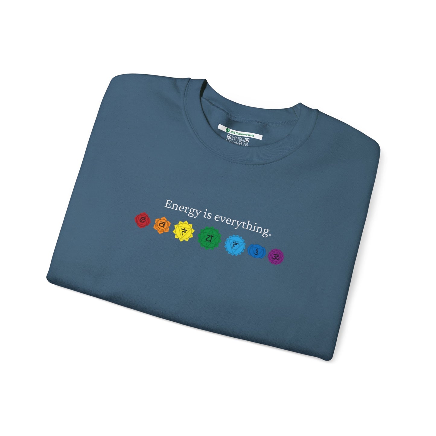 Energy is Everything -- Chakras (Adult Unisex Crewneck Sweatshirt)