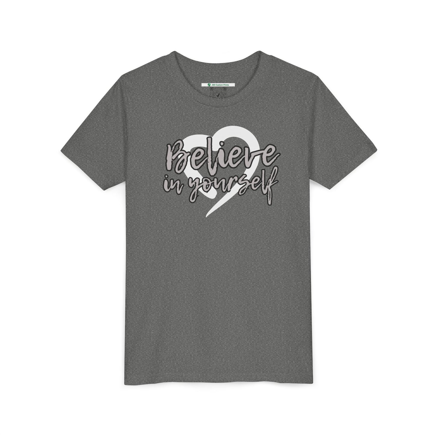 Believe In Yourself -- Gray (Youth Unisex Tee)