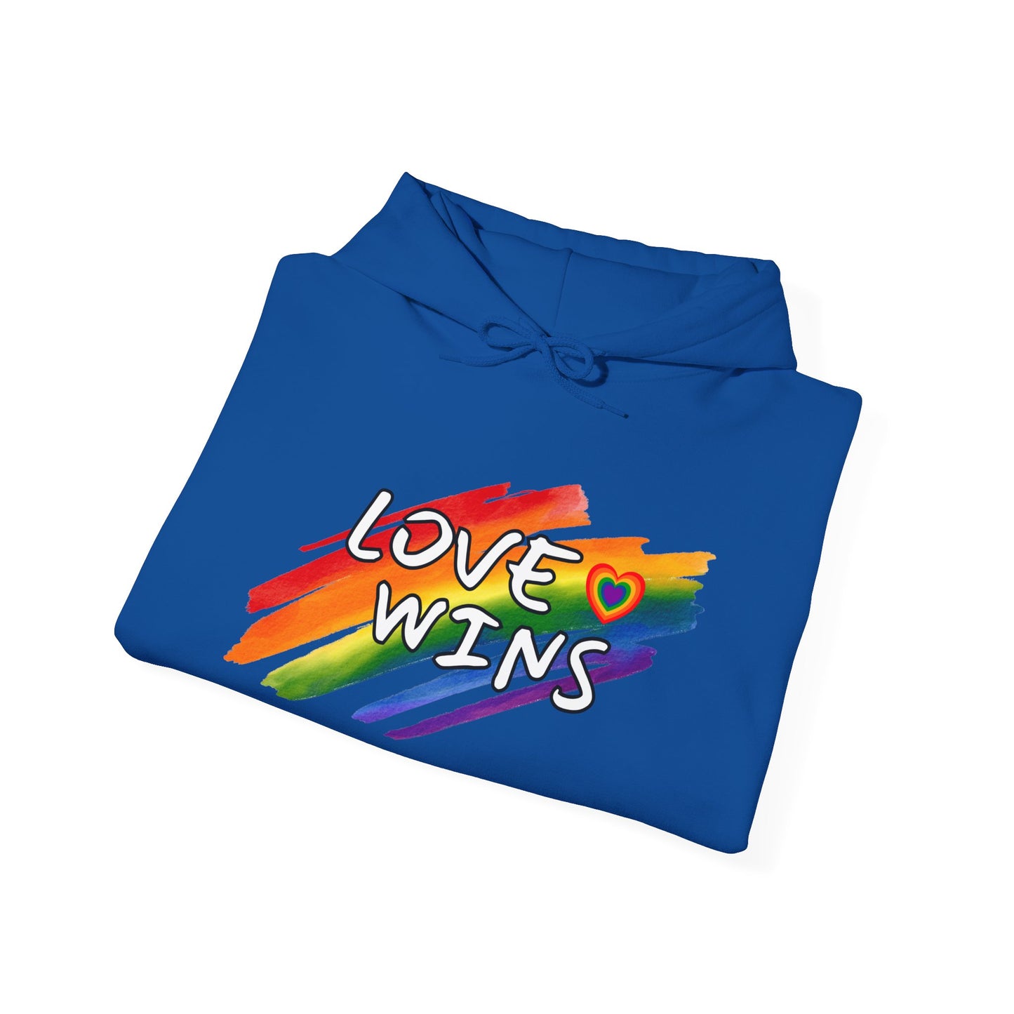 LGBTQ+ "Love Wins" (Adult Unisex Hooded Sweatshirt)