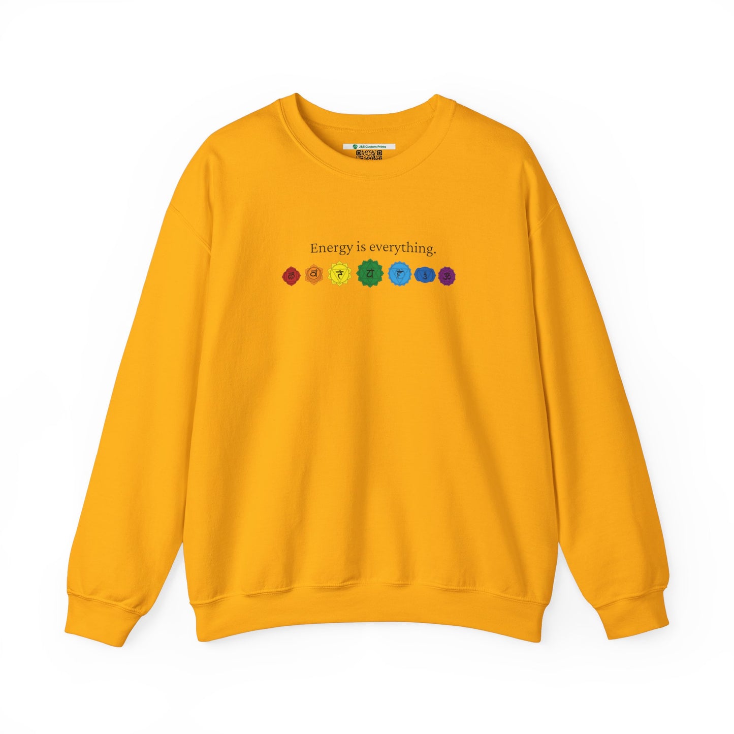 Energy is Everything -- Chakras (Adult Unisex Crewneck Sweatshirt)