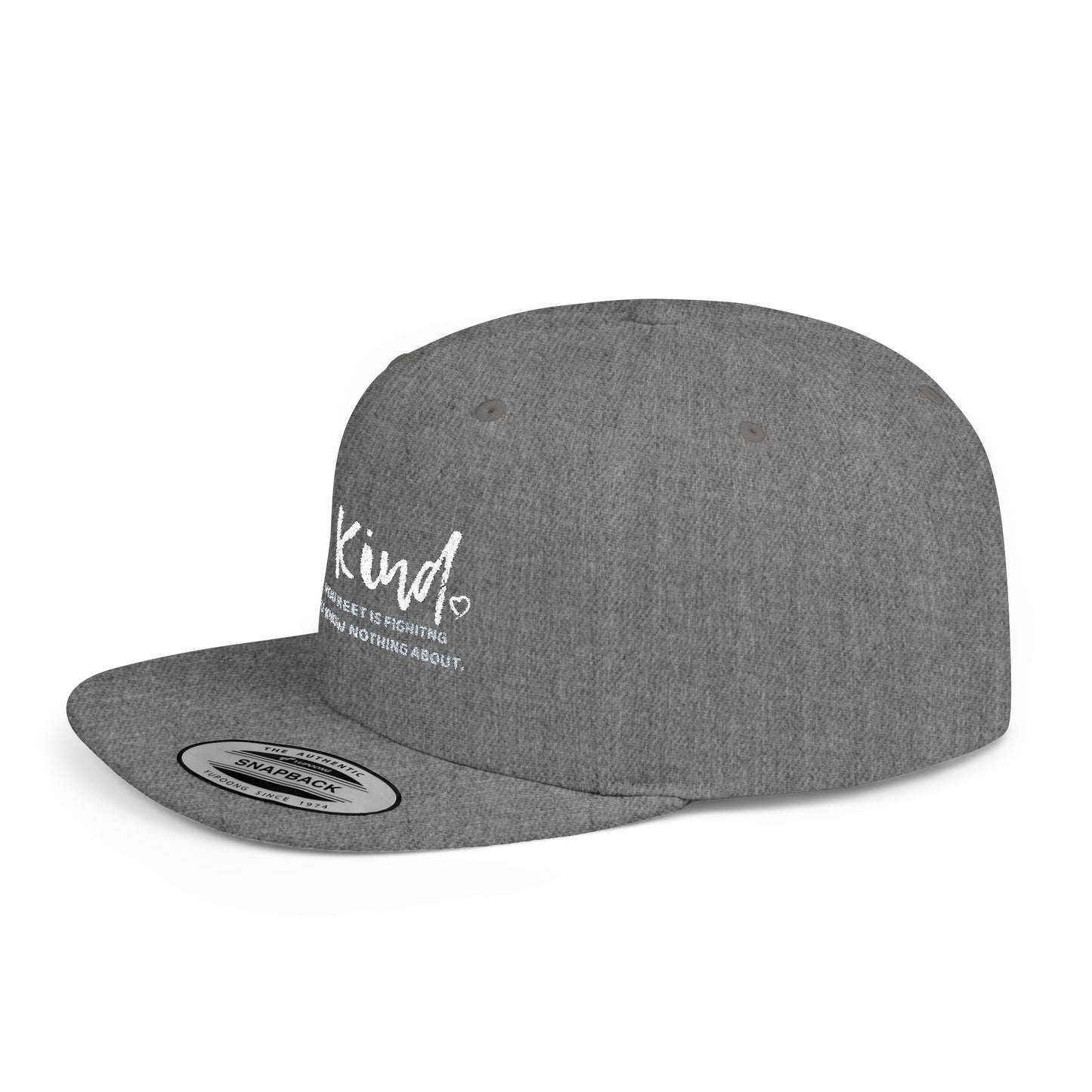 Be Kind (Embroidered Flat-Bill, Cotton, Snapback Hat)