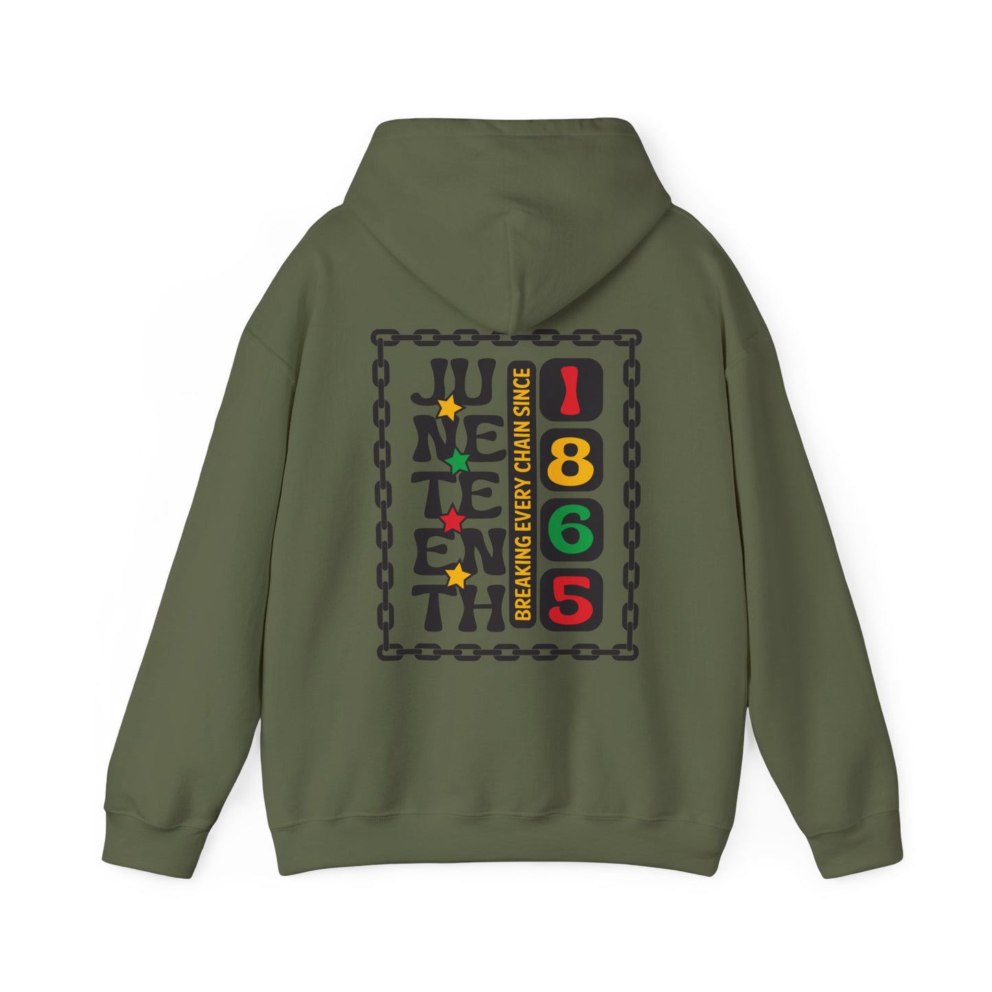 Juneteenth -- Breaking Every Chain (Adult Unisex Hooded Sweatshirt)