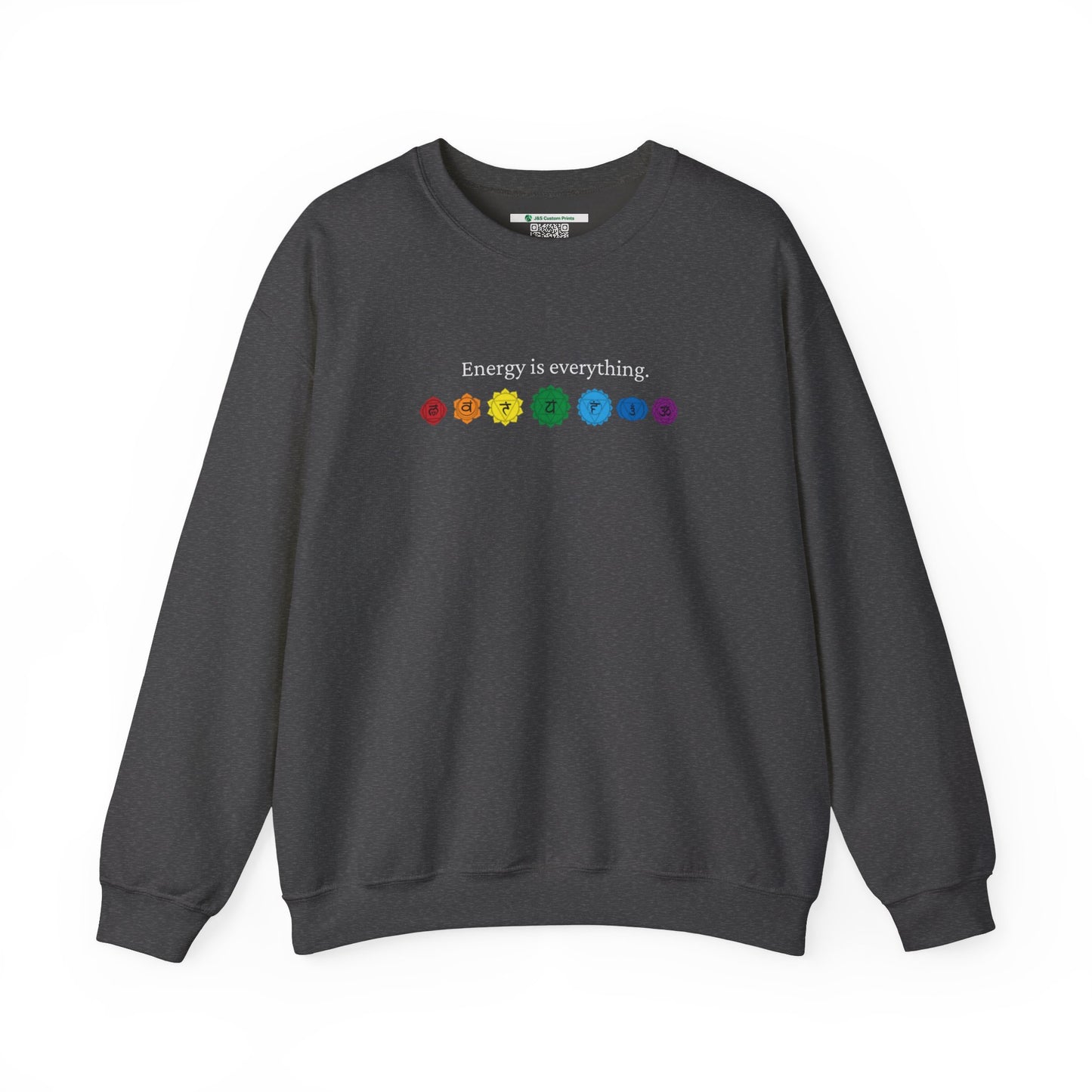 Energy is Everything -- Chakras (Adult Unisex Crewneck Sweatshirt)