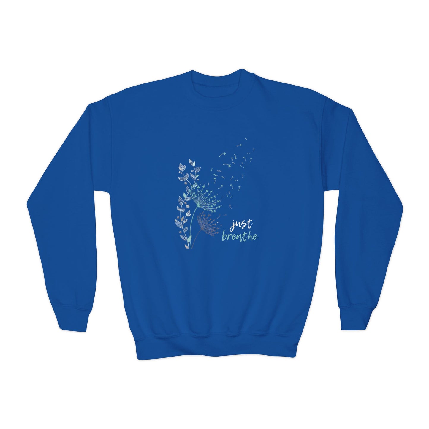 Just Breathe (Youth Crewneck Sweatshirt)