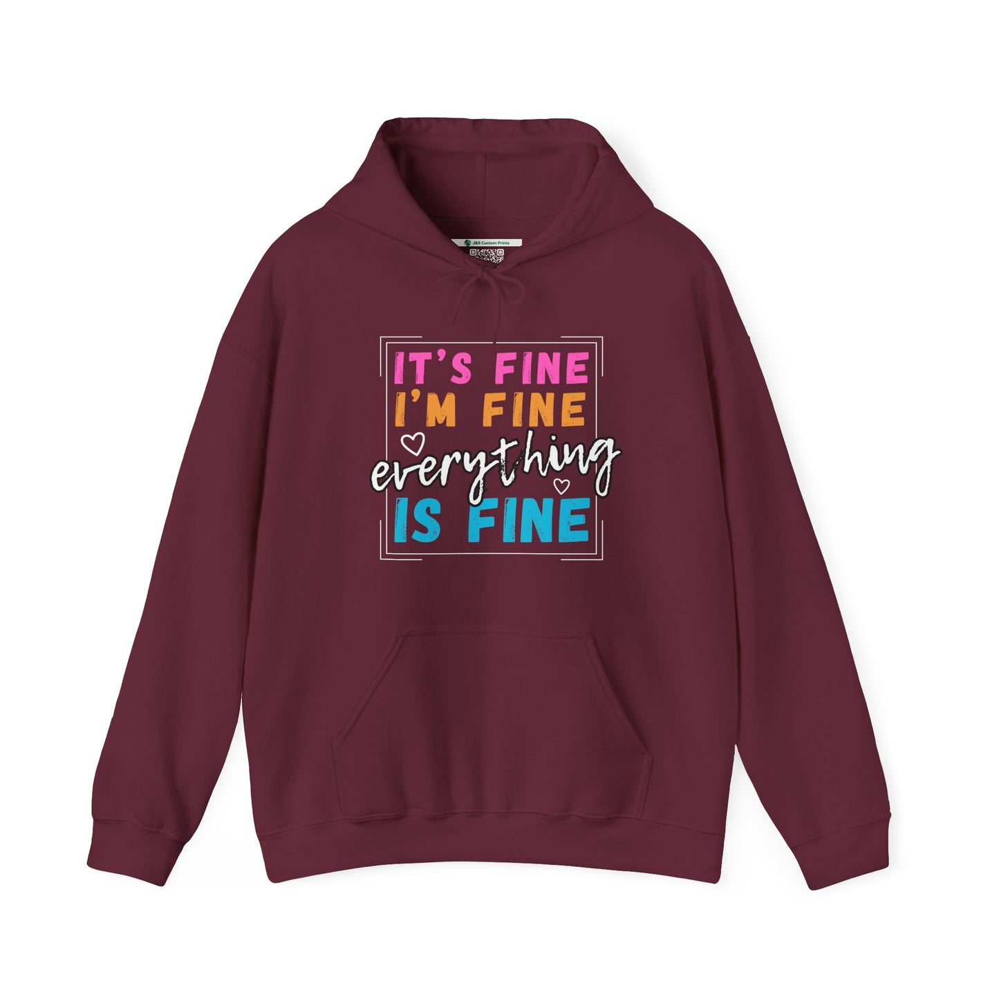 Everything Is Fine (Adult Unisex Hooded Sweatshirt)