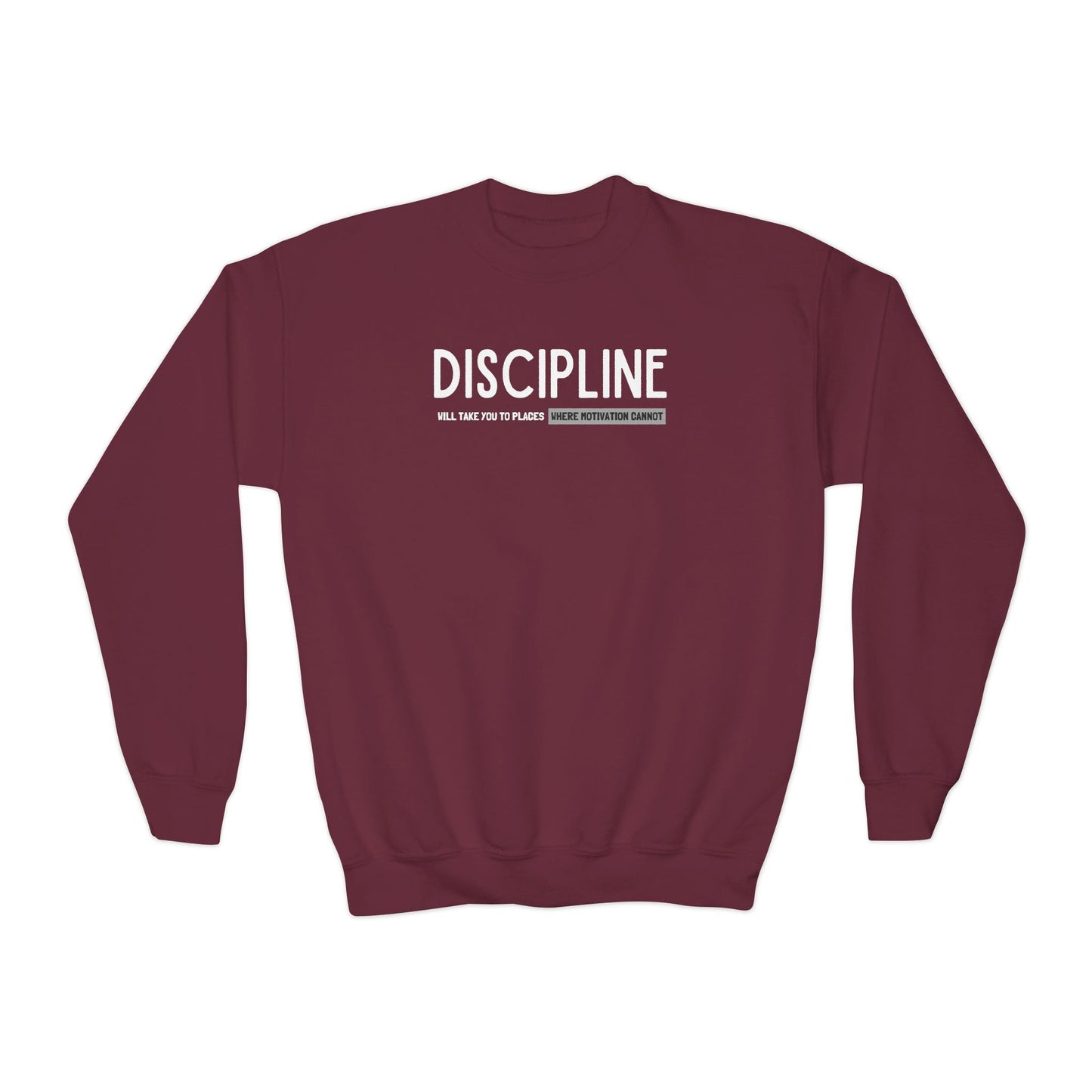 Discipline (Youth Unisex Crewneck Sweatshirt)