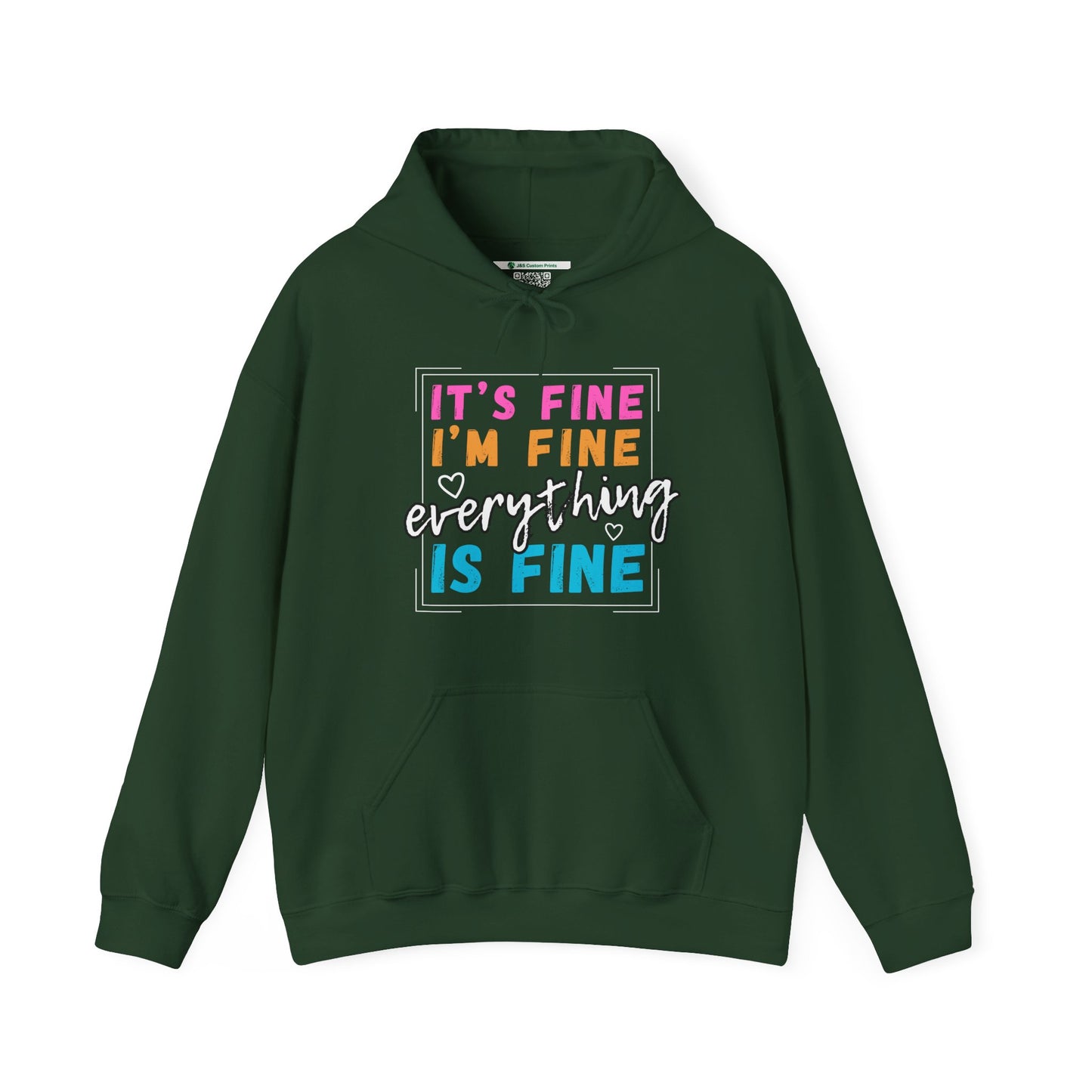Everything Is Fine (Adult Unisex Hooded Sweatshirt)