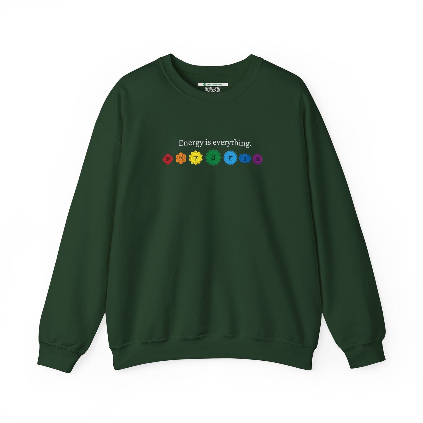 Energy is Everything -- Chakras (Adult Unisex Crewneck Sweatshirt)