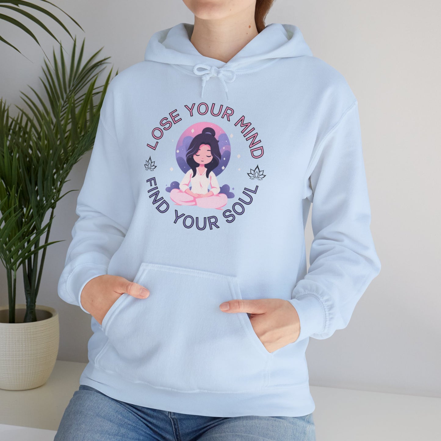 Mindful Awareness -- Meditation (Adult Unisex Hooded Sweatshirt)