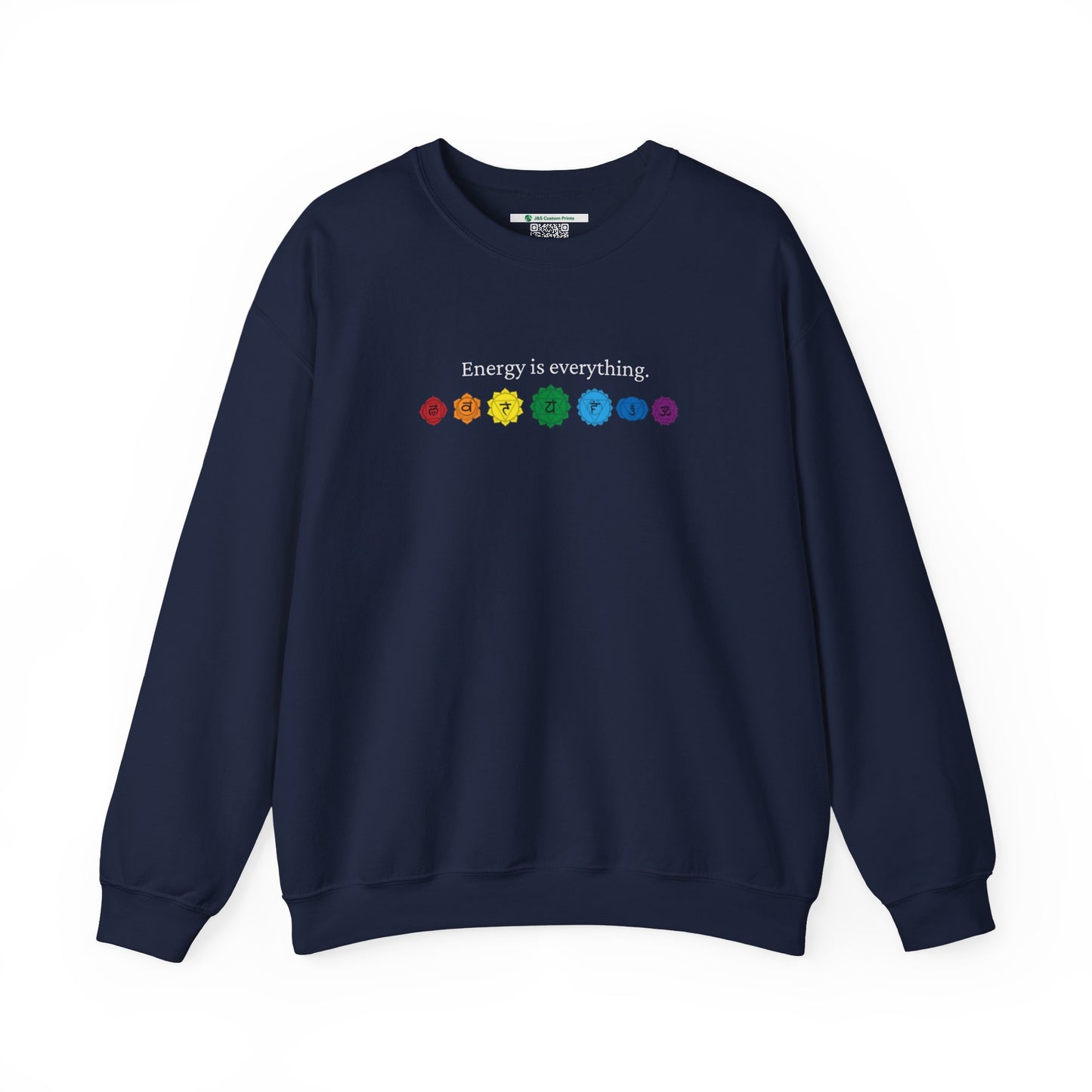 Energy is Everything -- Chakras (Adult Unisex Crewneck Sweatshirt)