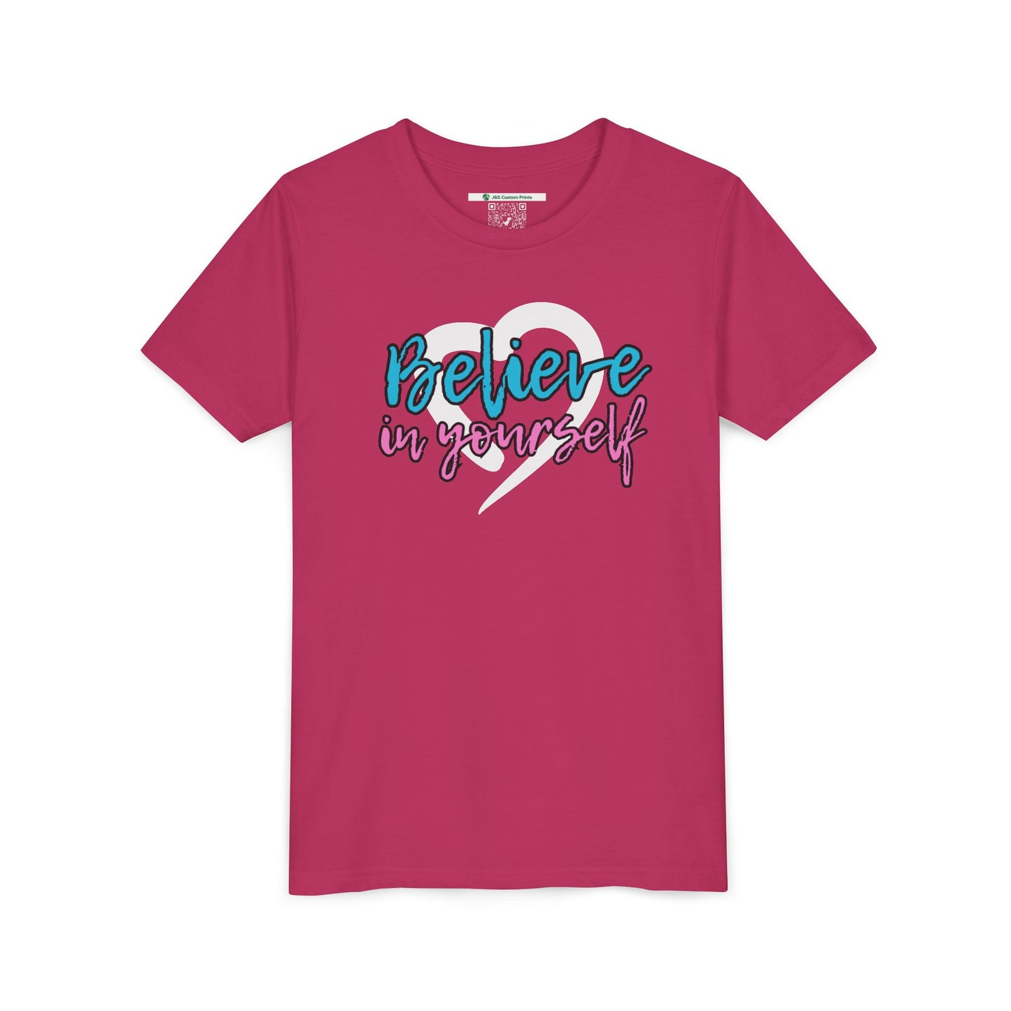 Believe In Yourself -- Blue/Pink (Youth Unisex Tee)