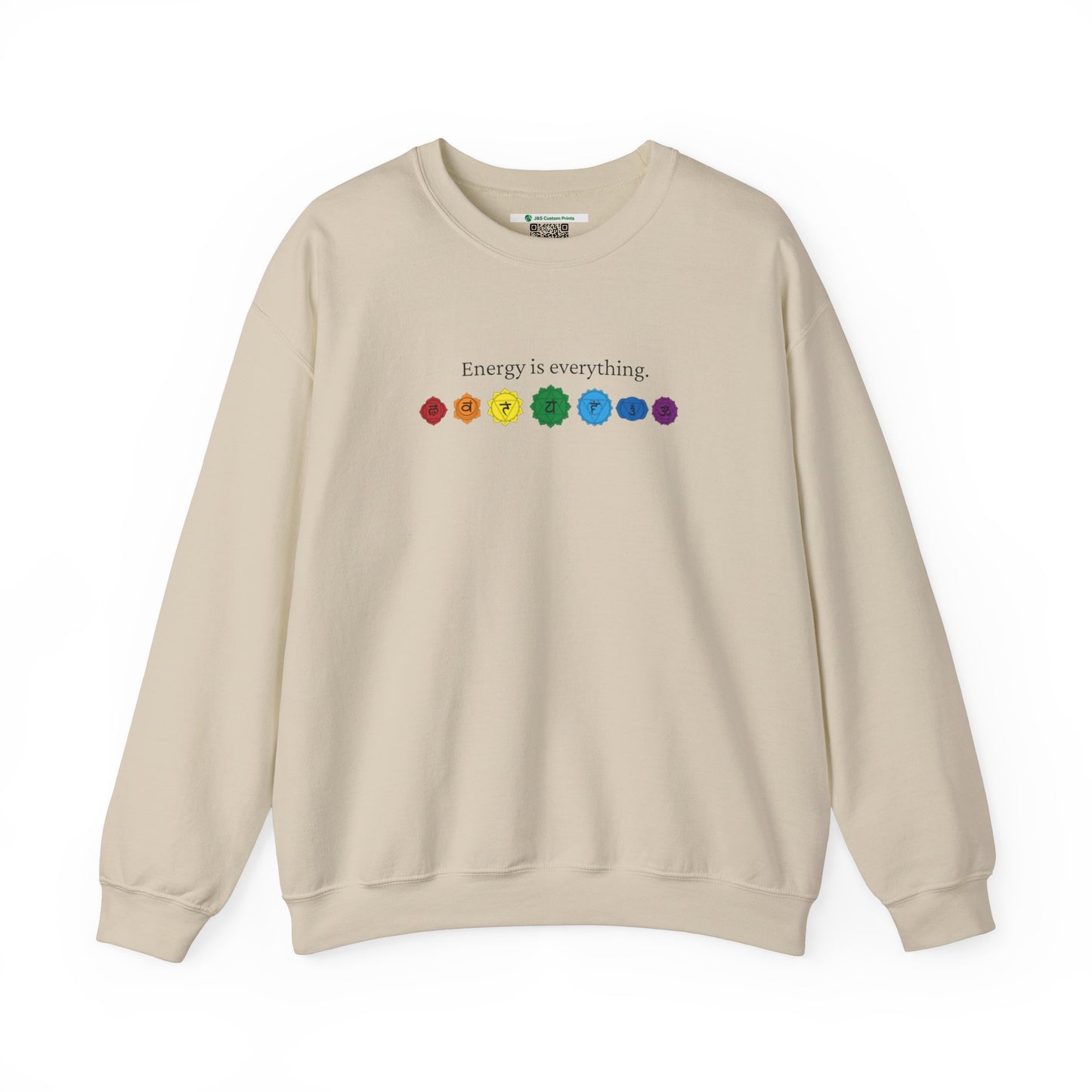 Energy is Everything -- Chakras (Adult Unisex Crewneck Sweatshirt)